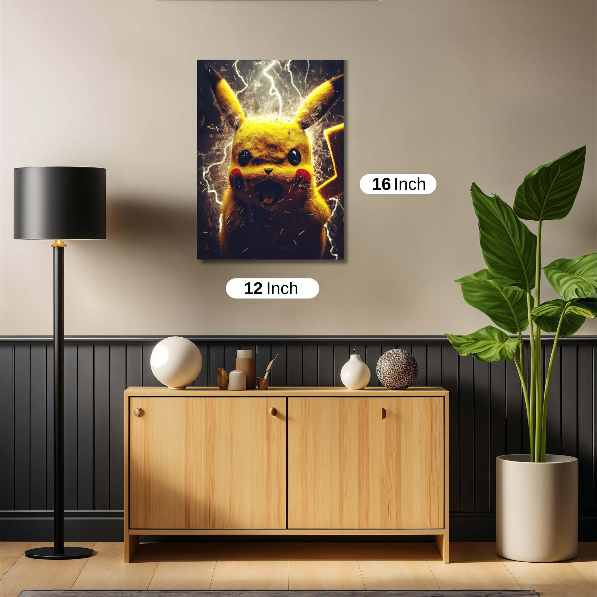 Pikachu Thunder Safe Wall Magnetic / M