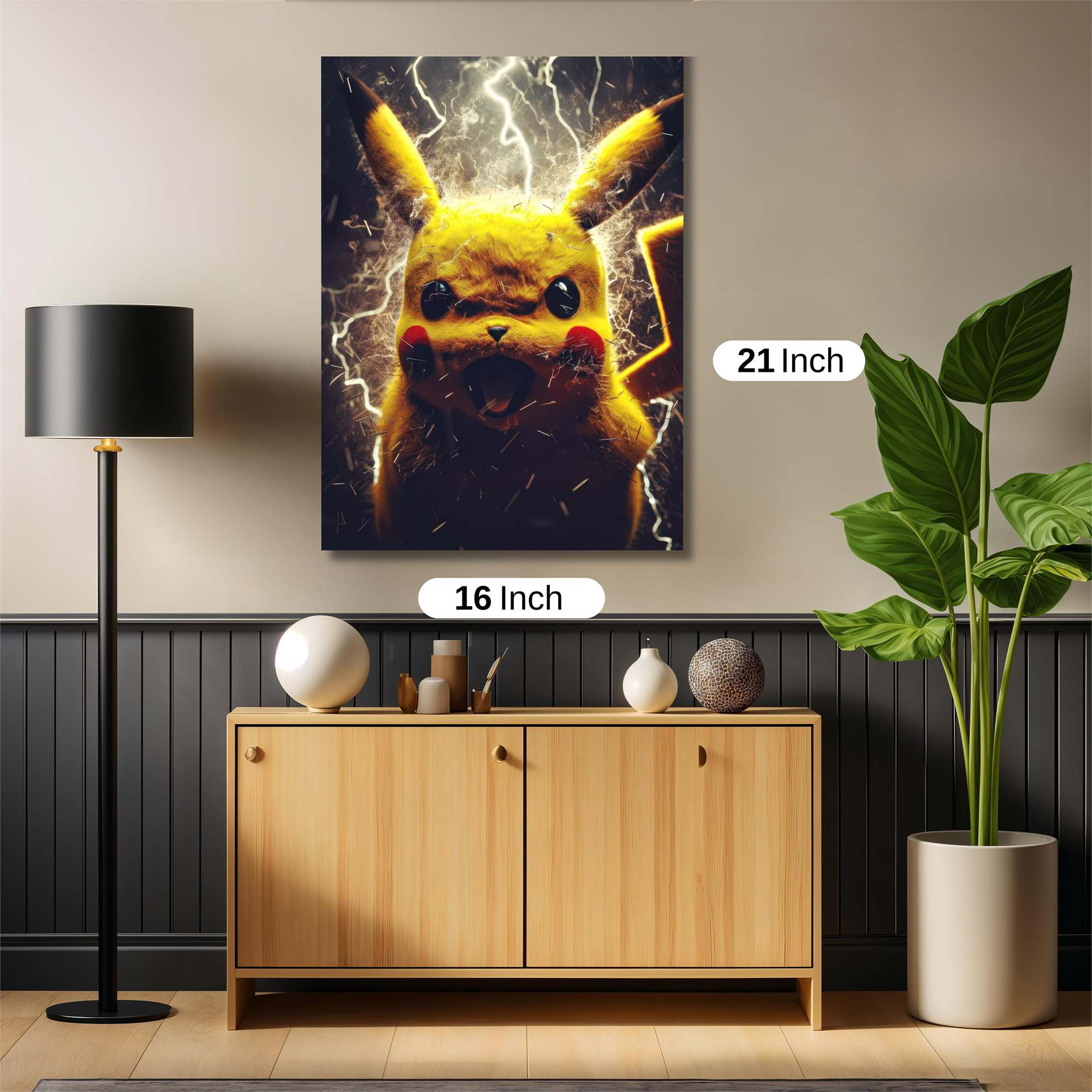 Pikachu Thunder Safe Wall Magnetic / M