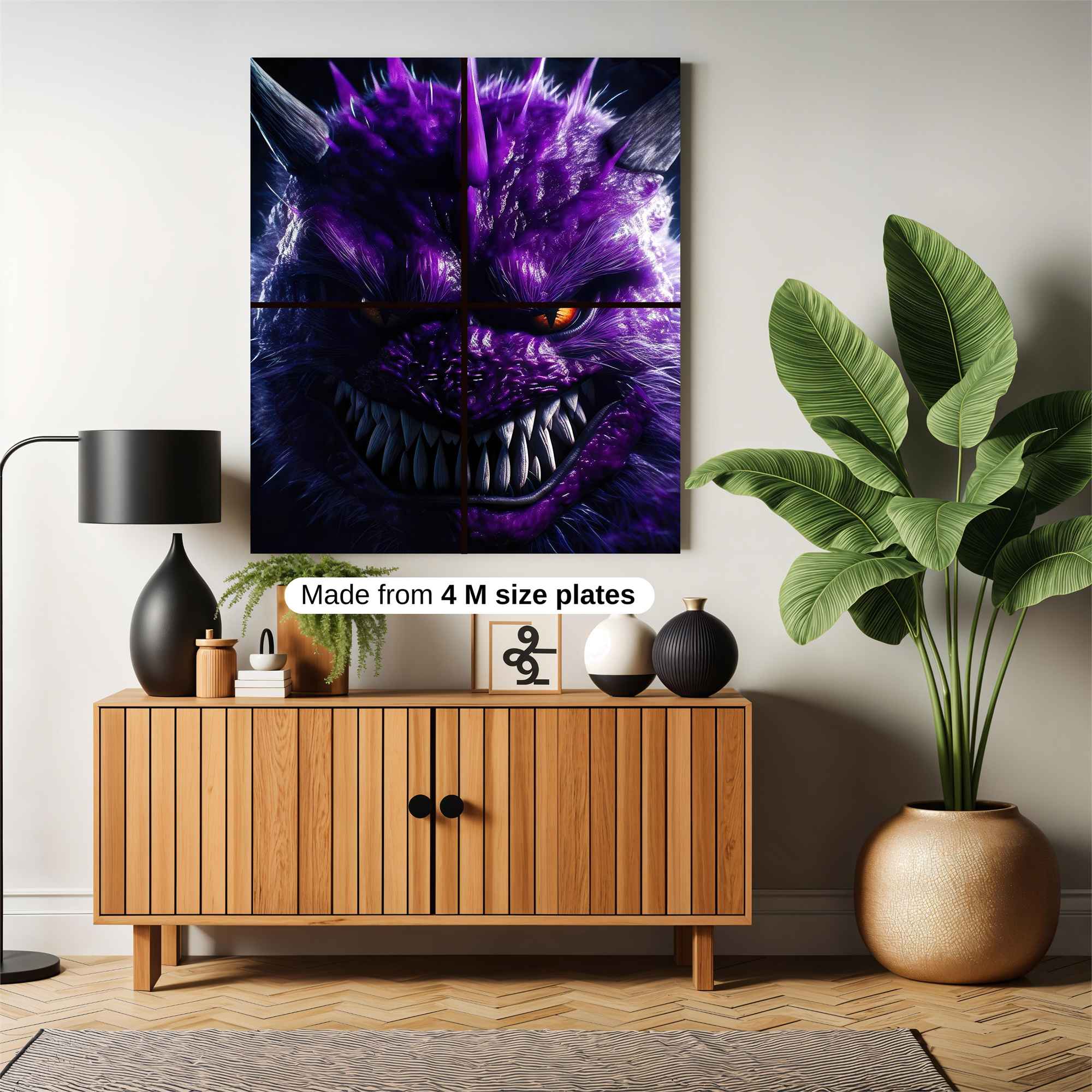 Purple Menace Safe Wall Magnetic / M