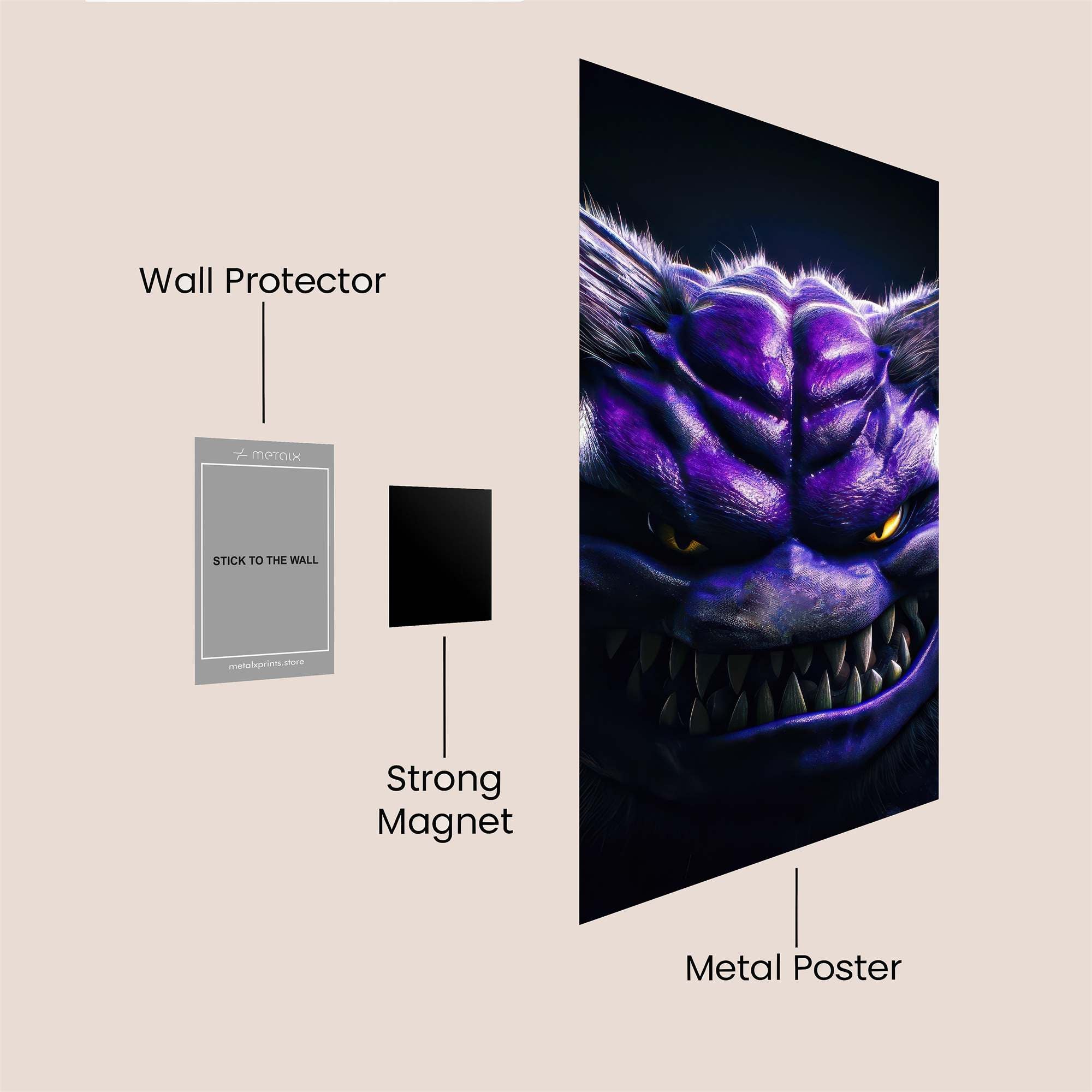Gengar Gloom Safe Wall Magnetic / M