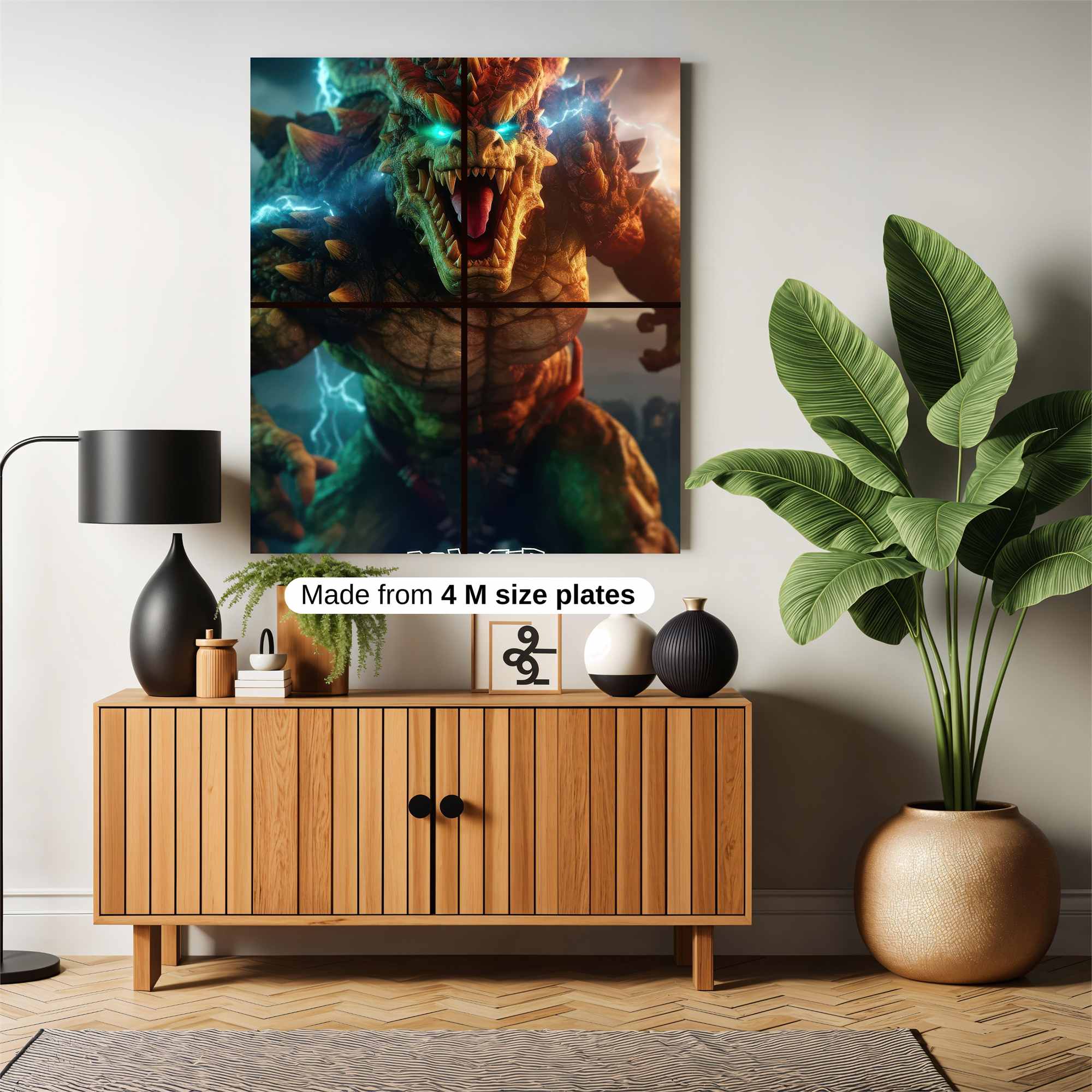 Bowser Rampage Safe Wall Magnetic / M