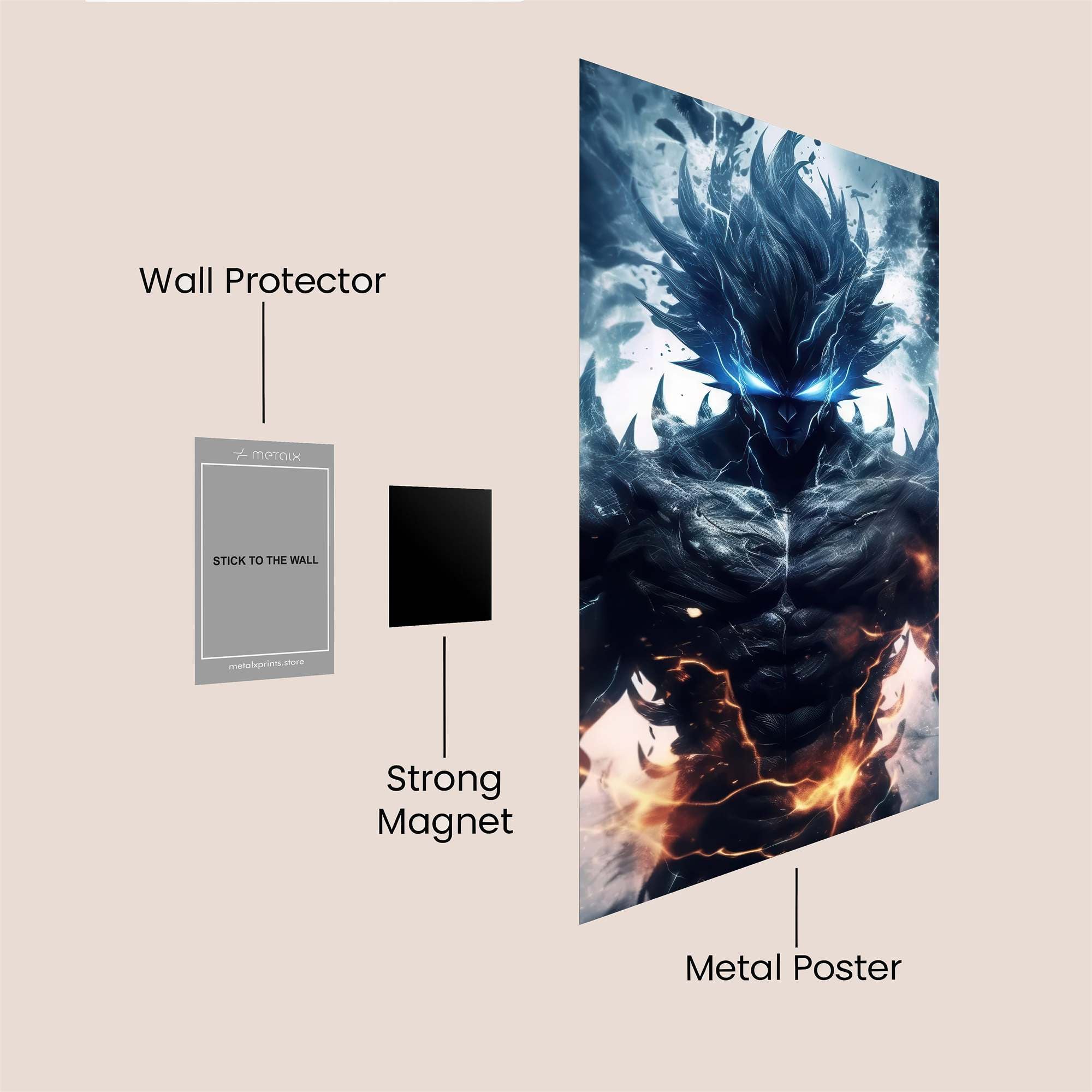 Demon Ascendant Safe Wall Magnetic / M