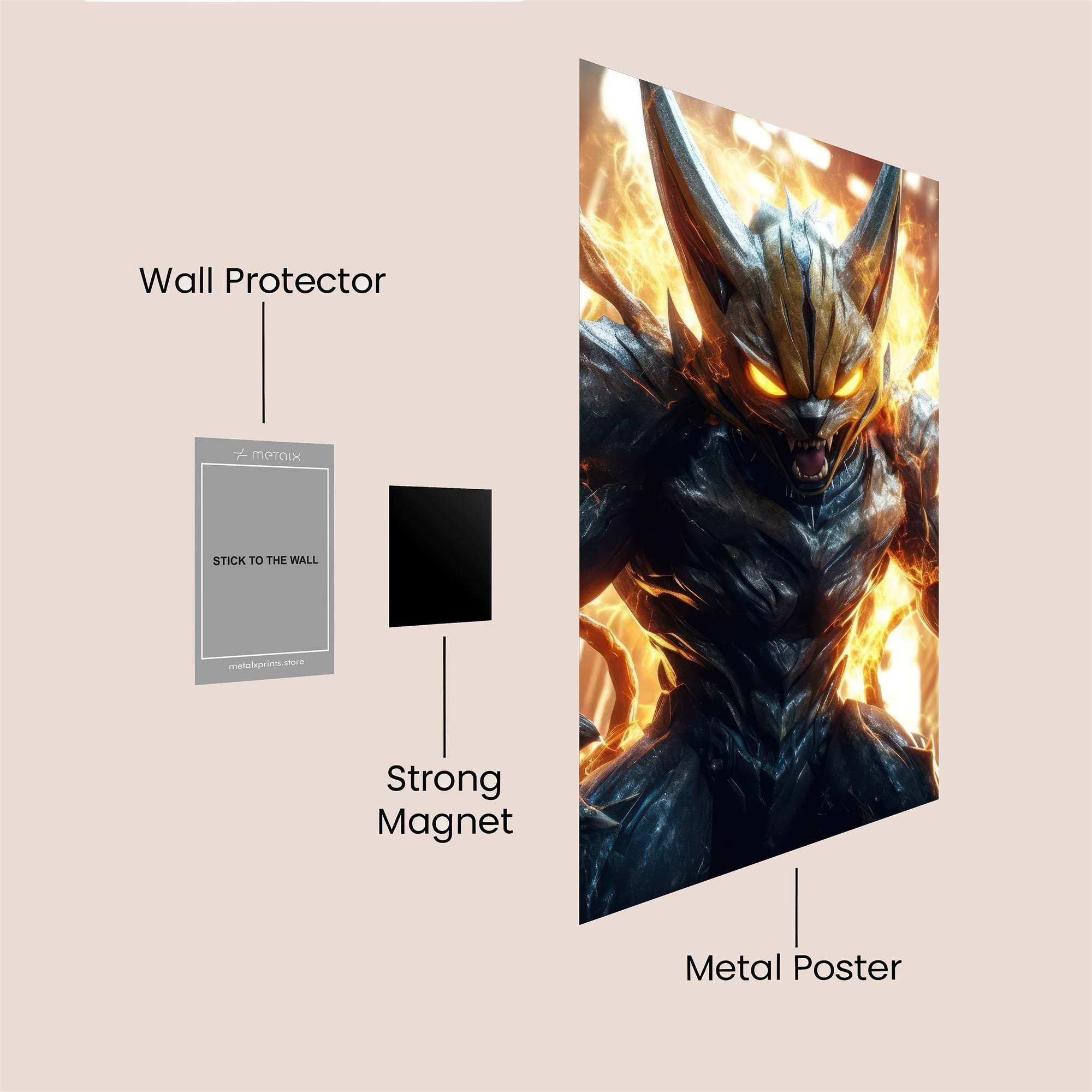 Beast Fury Safe Wall Magnetic / M