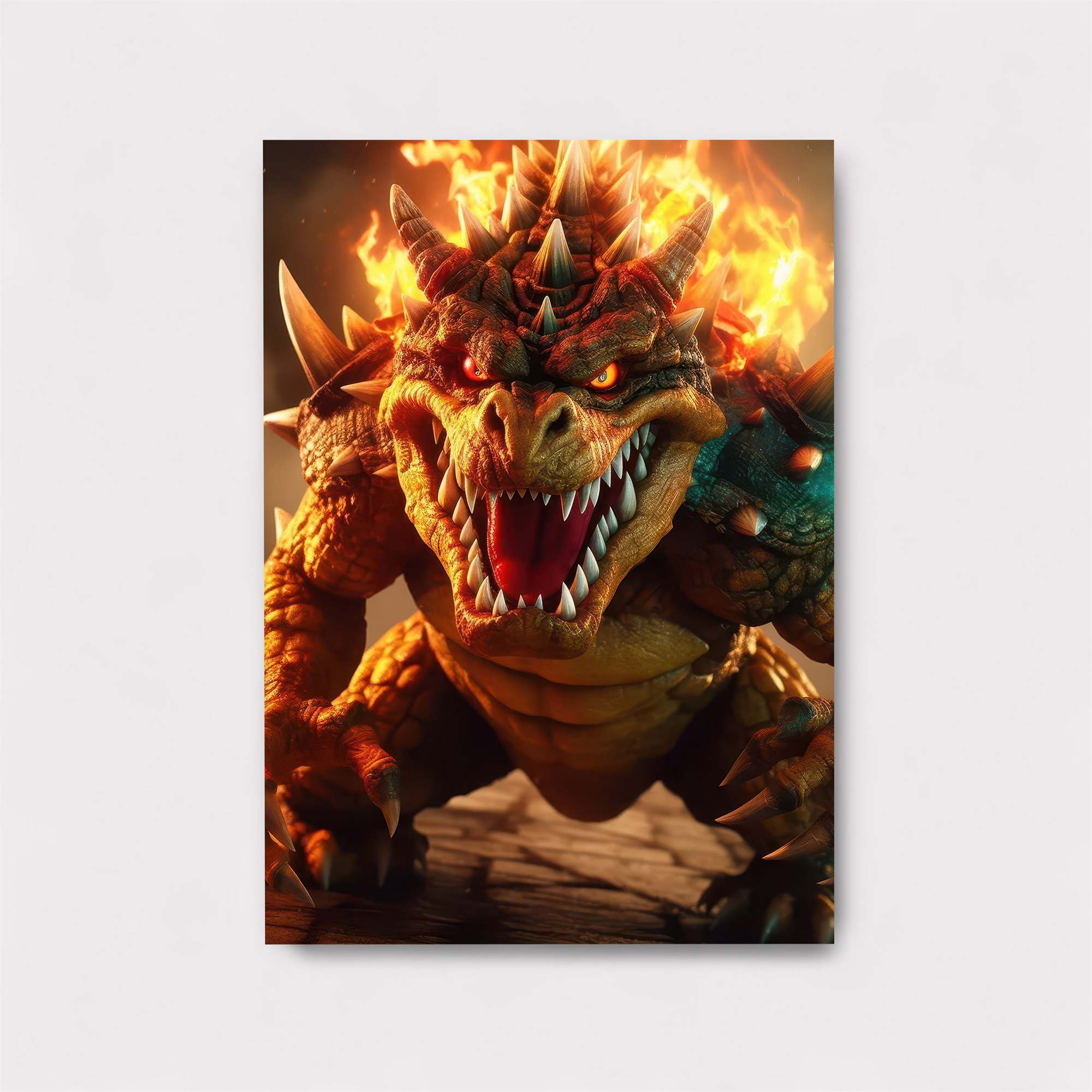 Bowser Fiery Safe Wall Magnetic / M