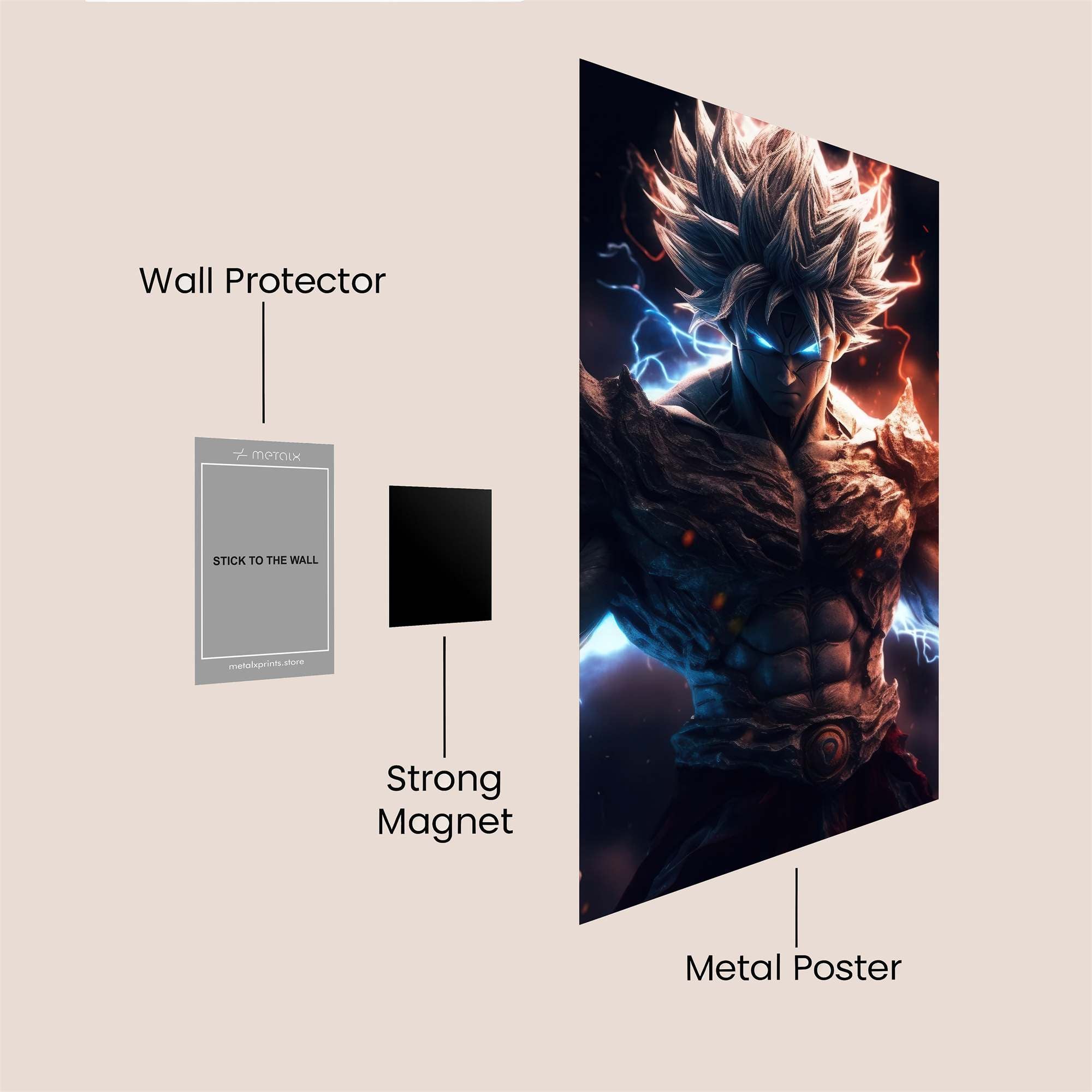 Goku Fierce Safe Wall Magnetic / M