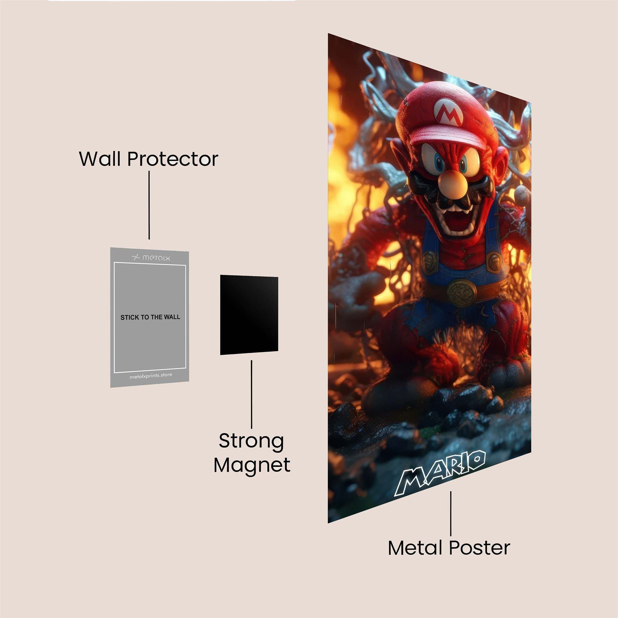 Mario Menace Safe Wall Magnetic / M