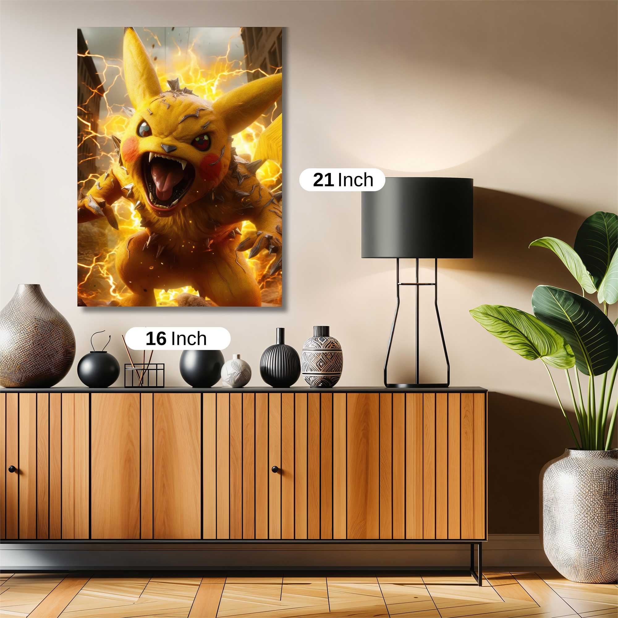 Pikachu Rampage Safe Wall Magnetic / M