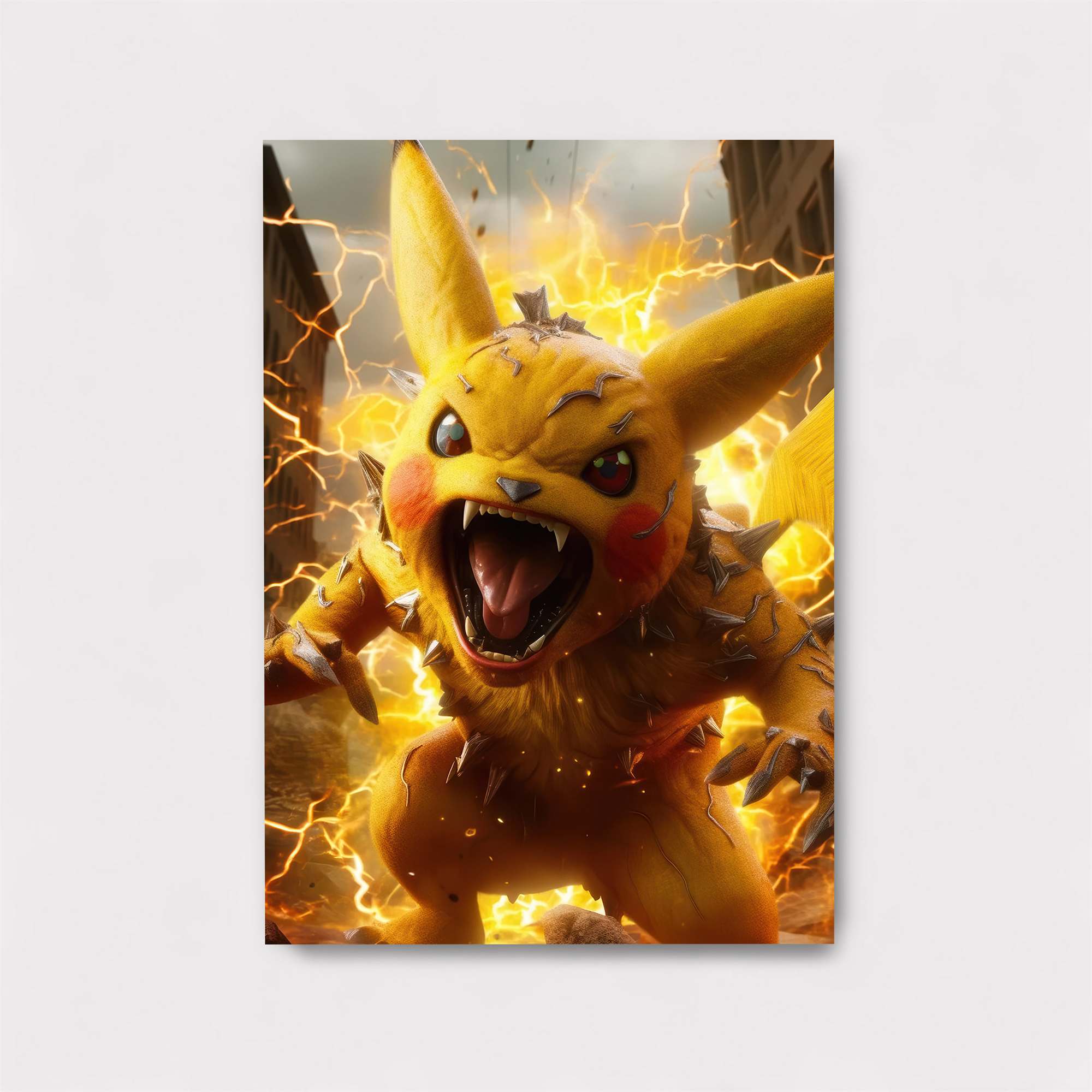 Pikachu Rampage Safe Wall Magnetic / M