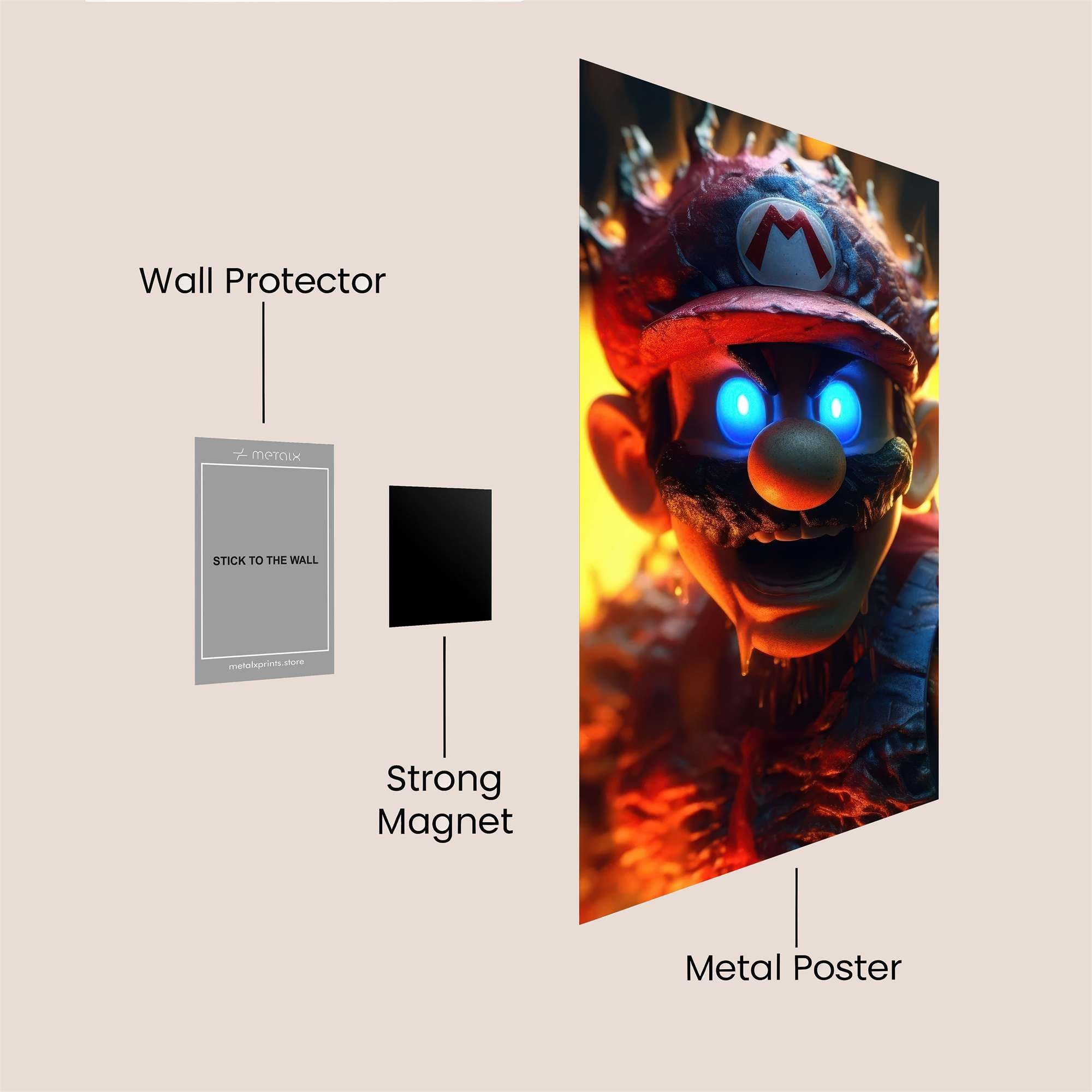 Mario Menace Safe Wall Magnetic / M