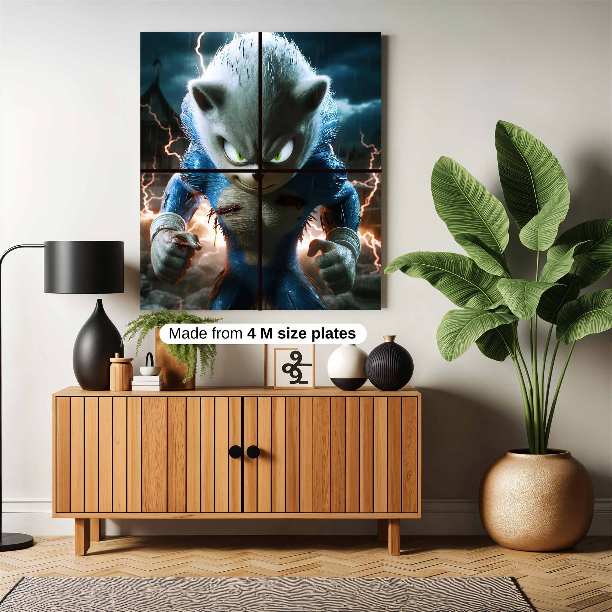 Sonic Ferocious Safe Wall Magnetic / M