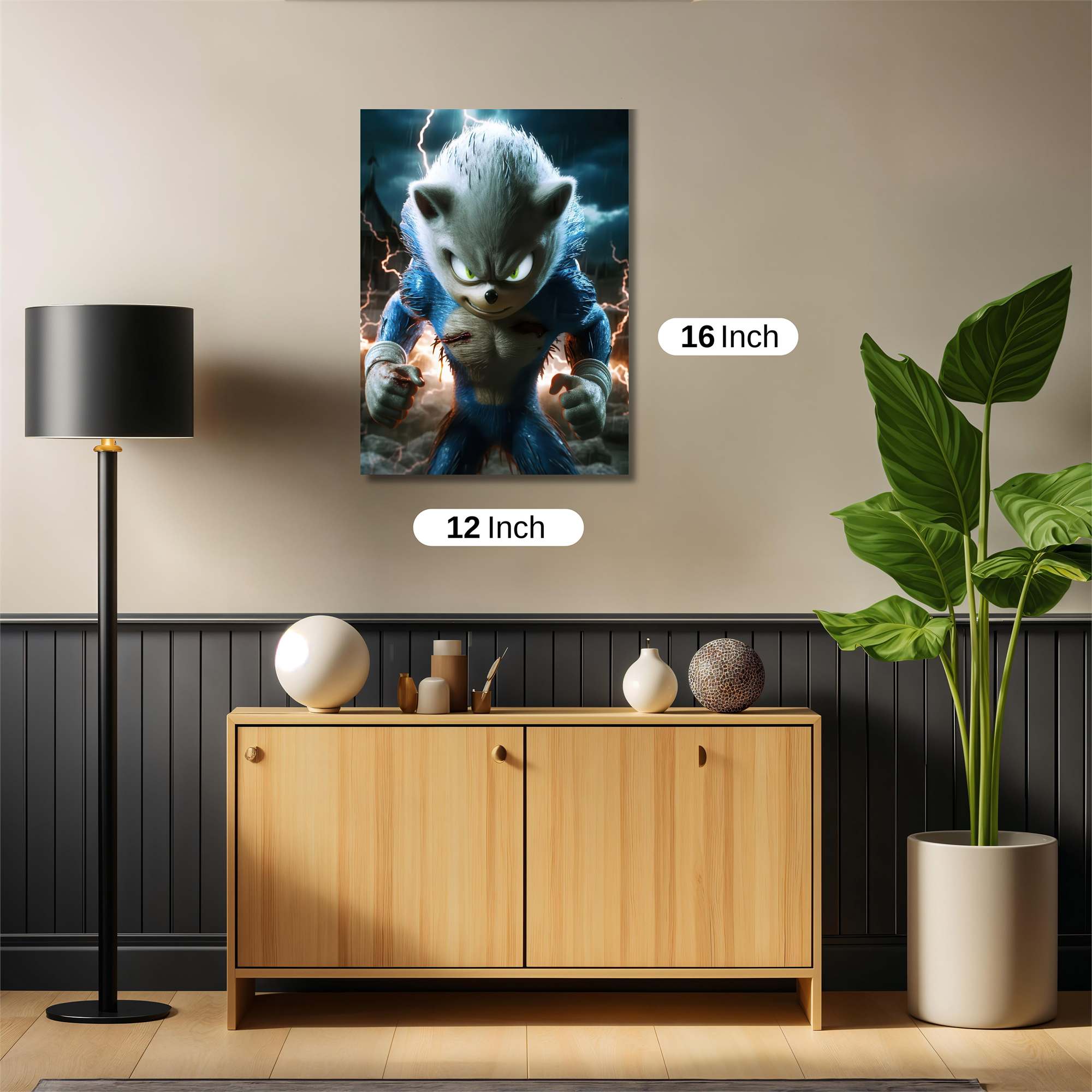 Sonic Ferocious Safe Wall Magnetic / M
