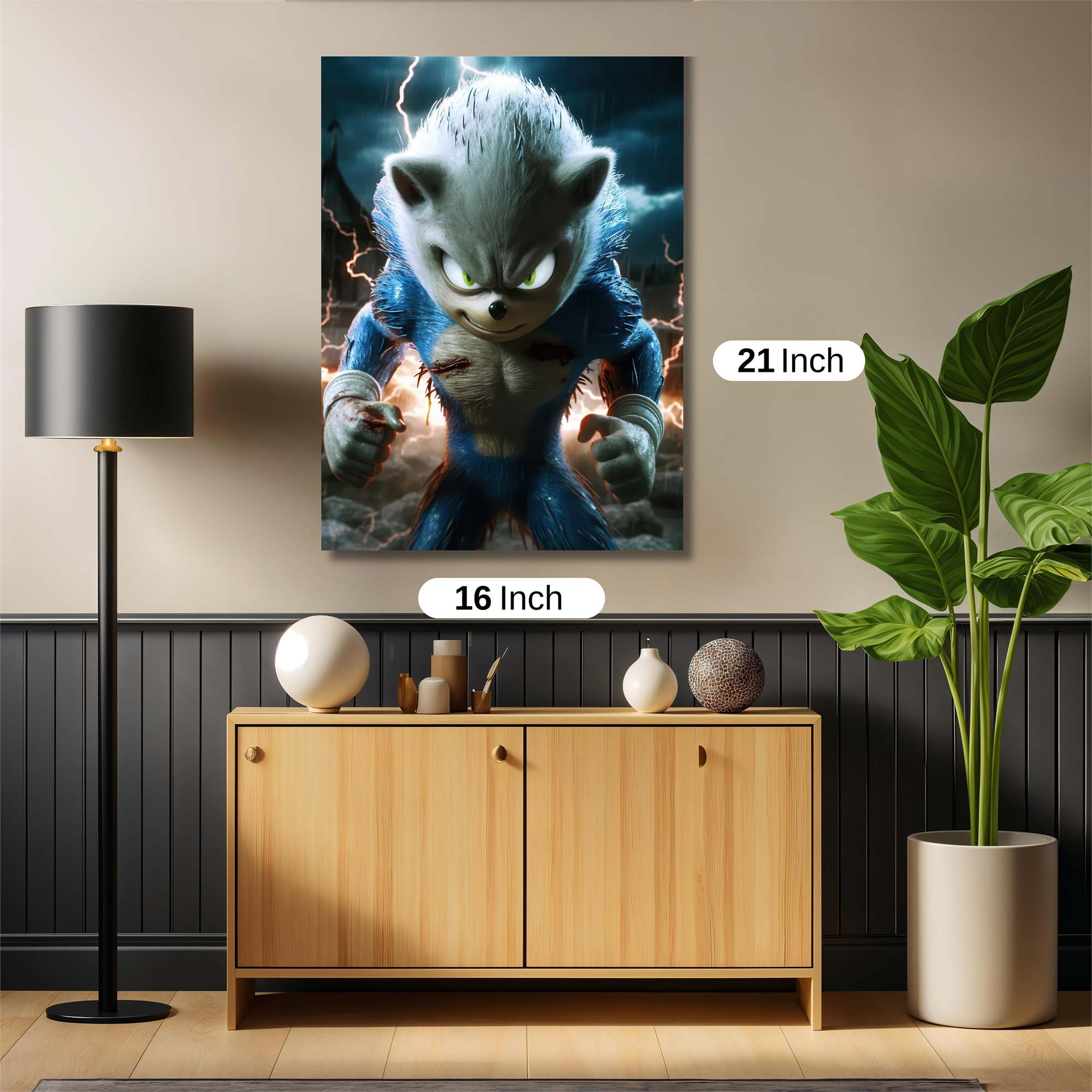 Sonic Ferocious Safe Wall Magnetic / M