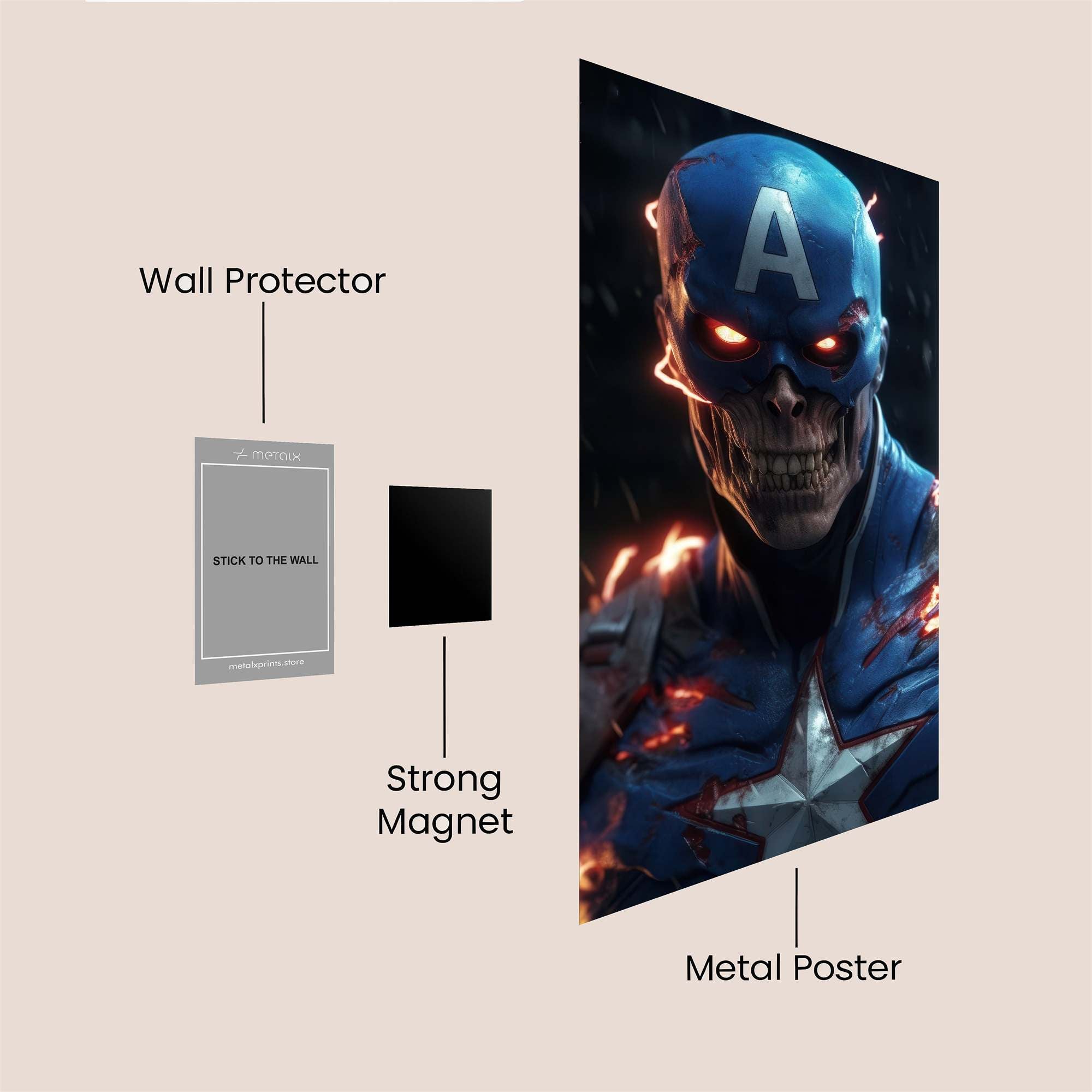 Captain Doom Safe Wall Magnetic / M