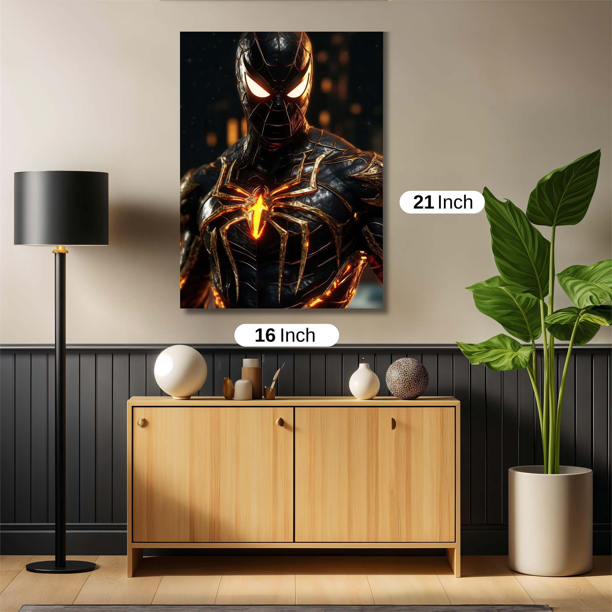 Spider-Menacing Safe Wall Magnetic / M