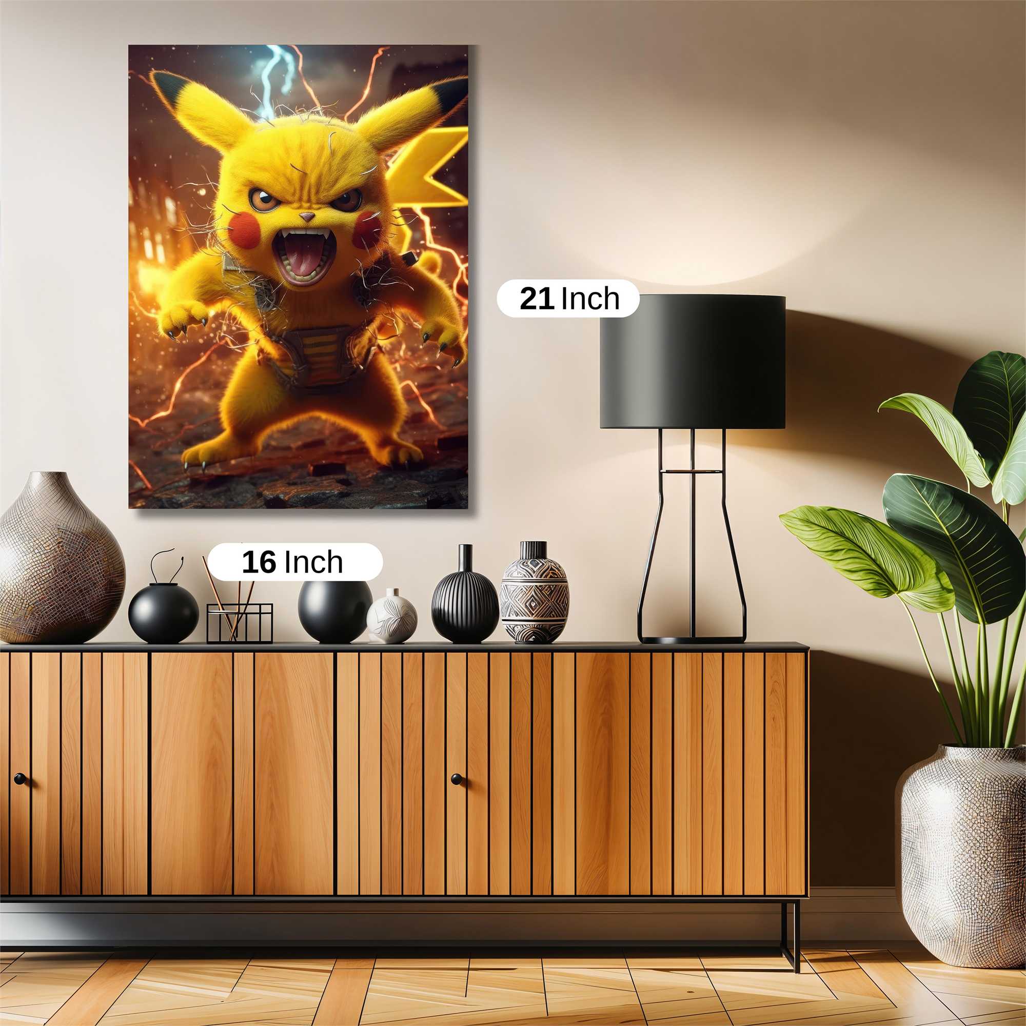 Pikachu Rampage Safe Wall Magnetic / M