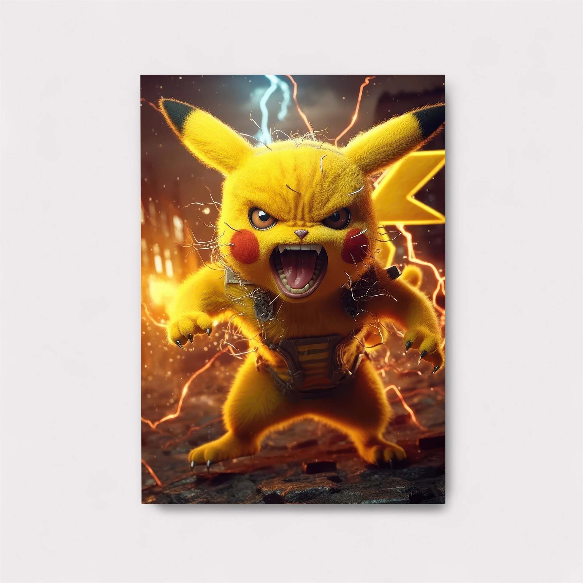 Pikachu Rampage Safe Wall Magnetic / M