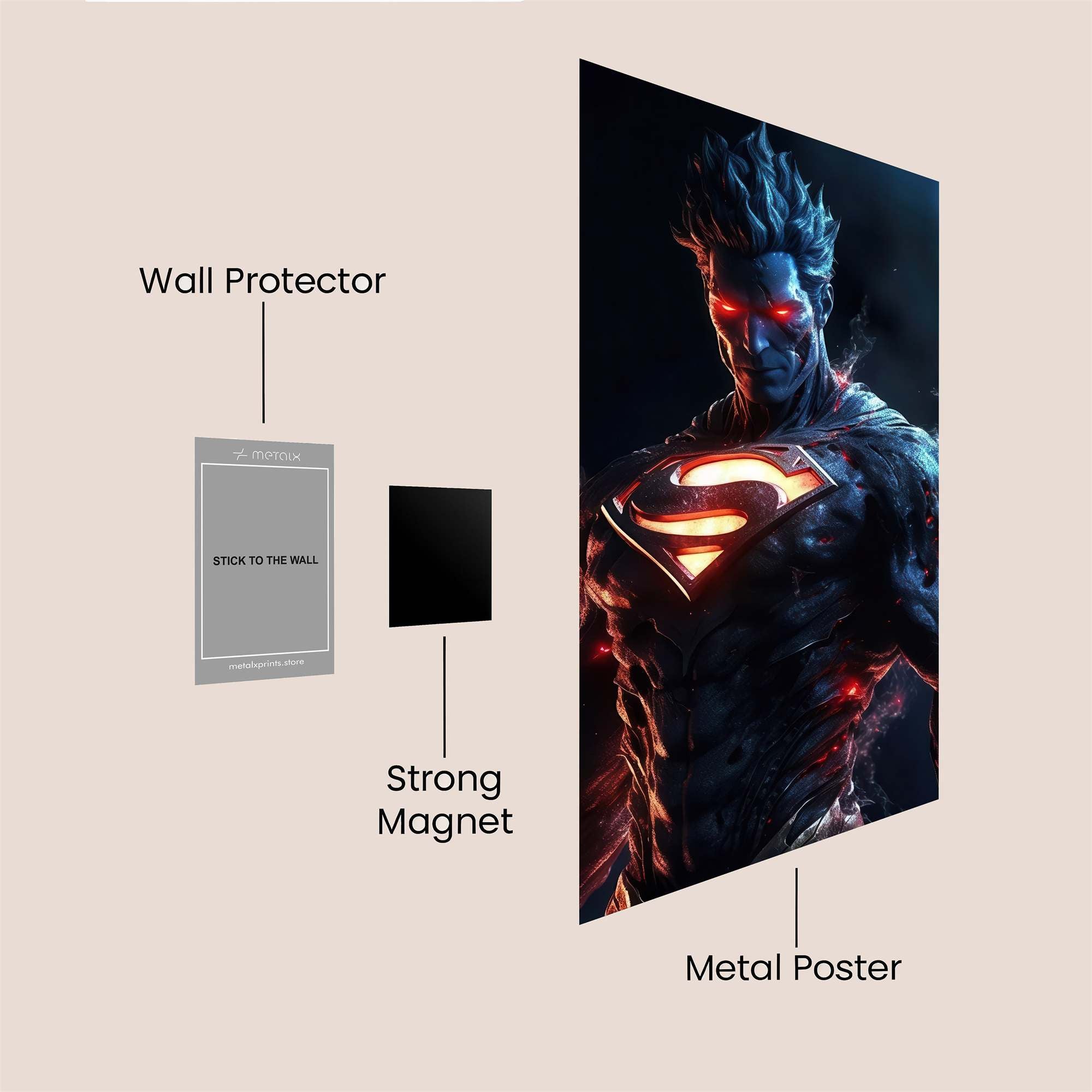 Superman Sinister Safe Wall Magnetic / M