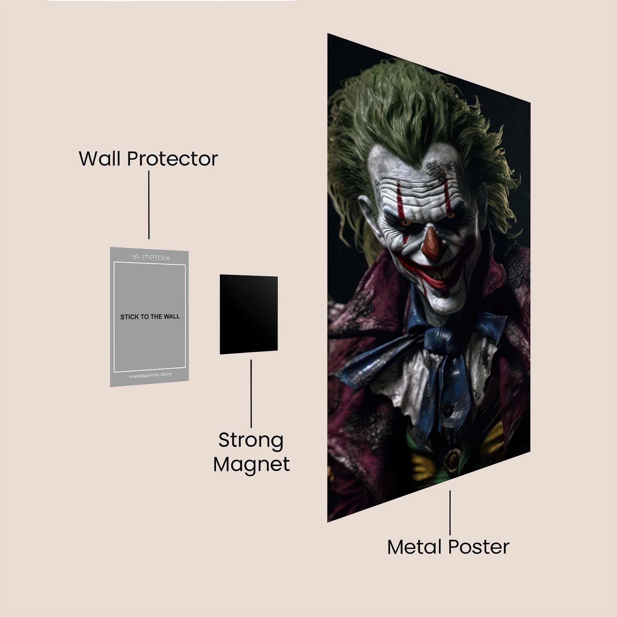 Joker Sinister Safe Wall Magnetic / M