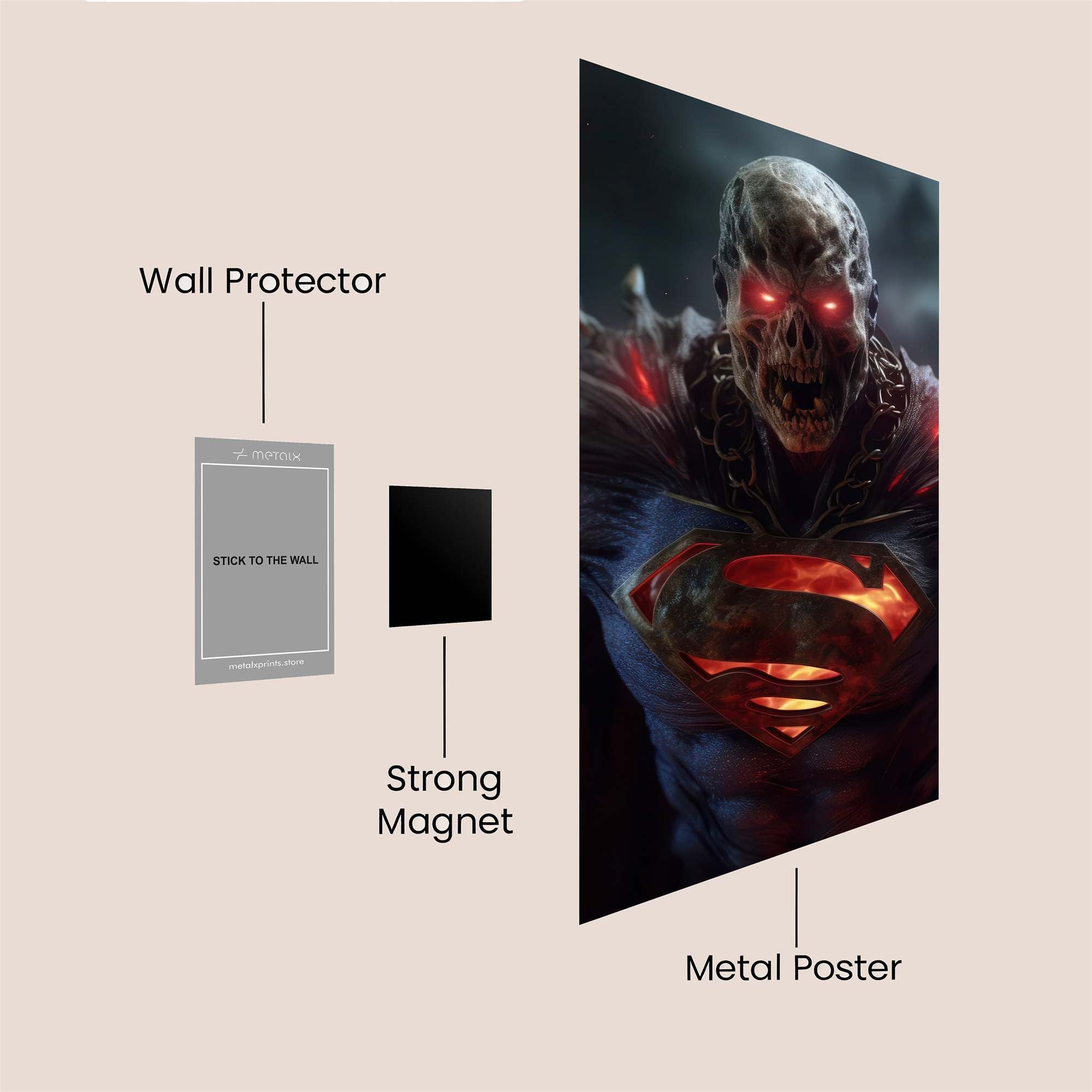 Superman Sinister Safe Wall Magnetic / M