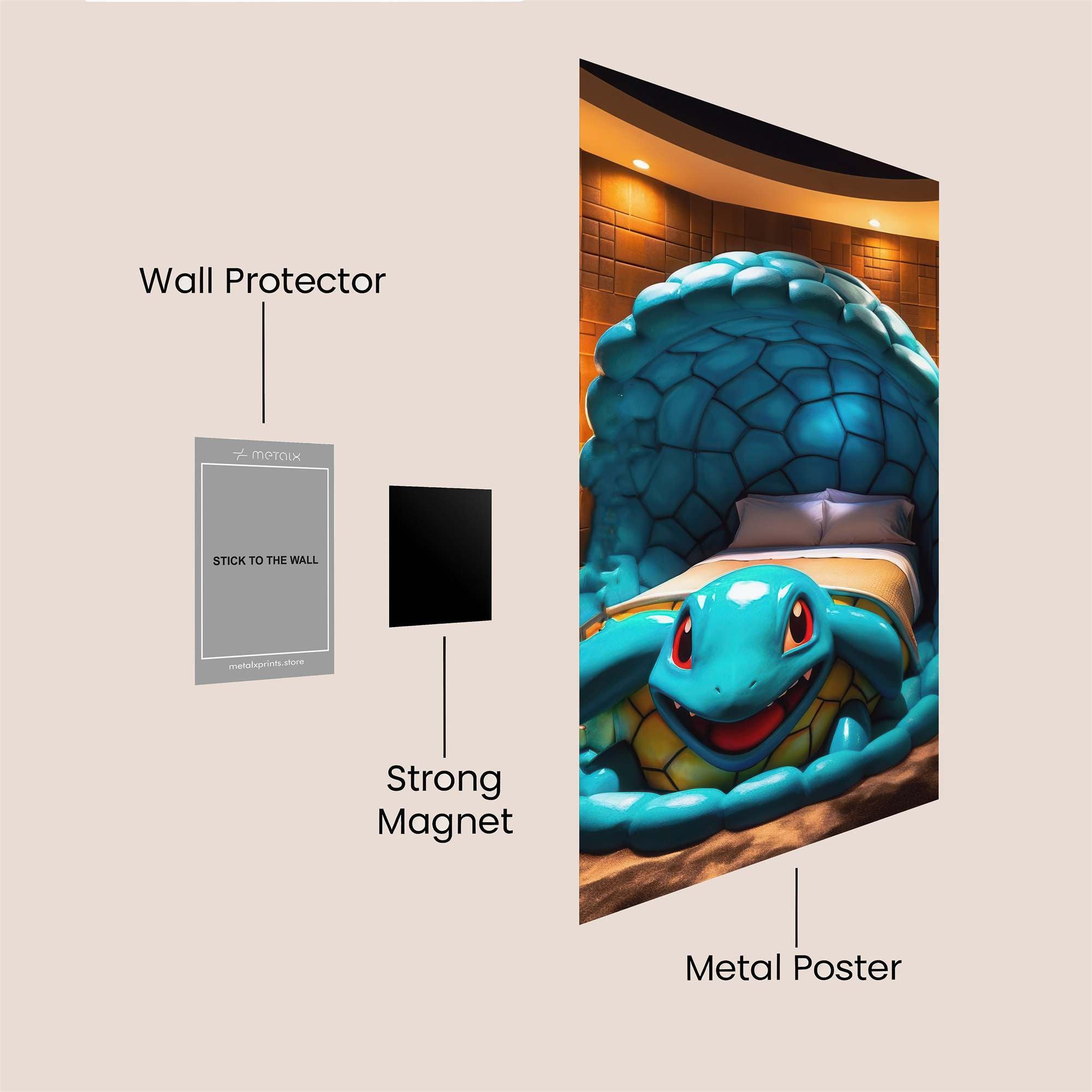 Squirtle Serenity Safe Wall Magnetic / M