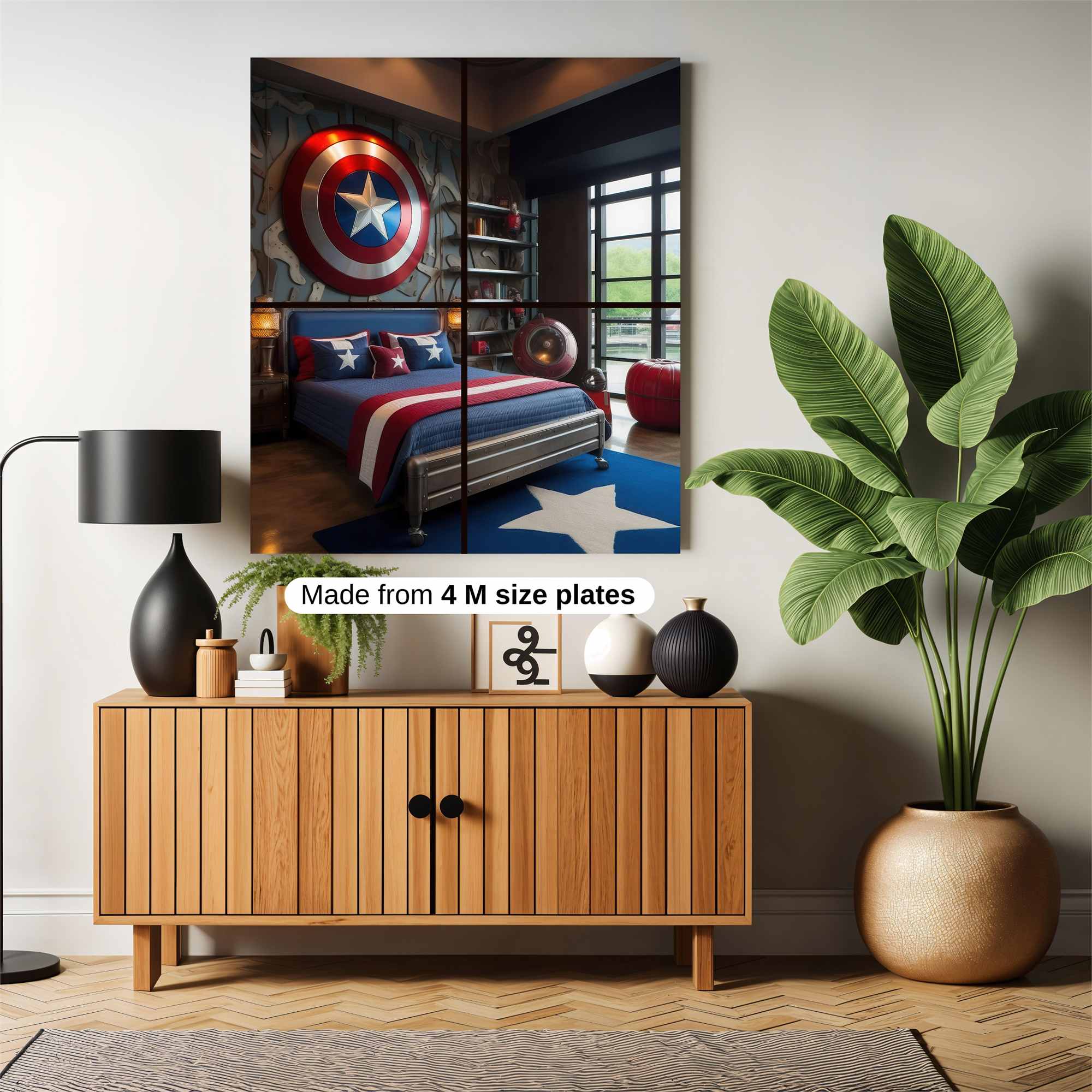 Captain Heroic Safe Wall Magnetic / M