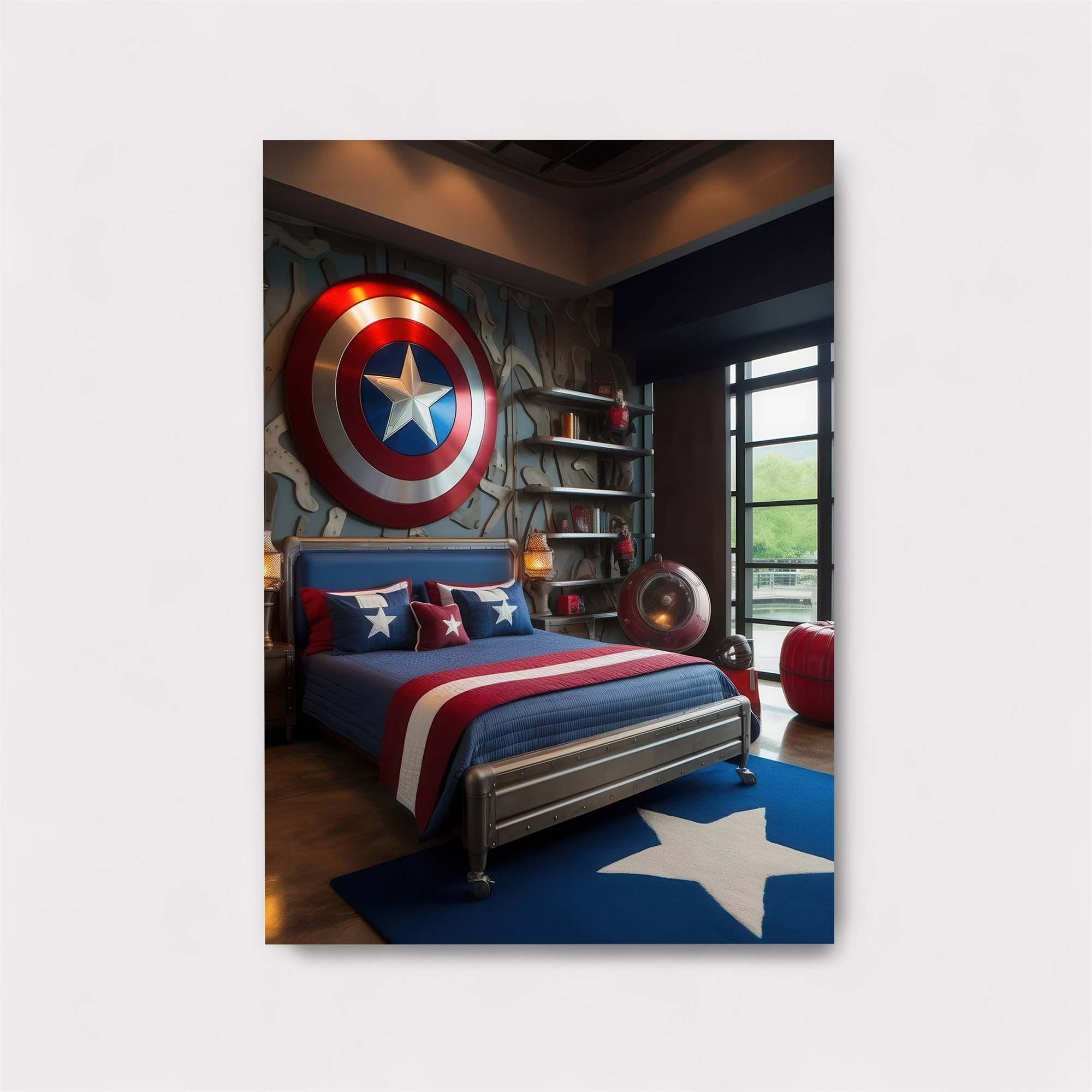 Captain Heroic Safe Wall Magnetic / M