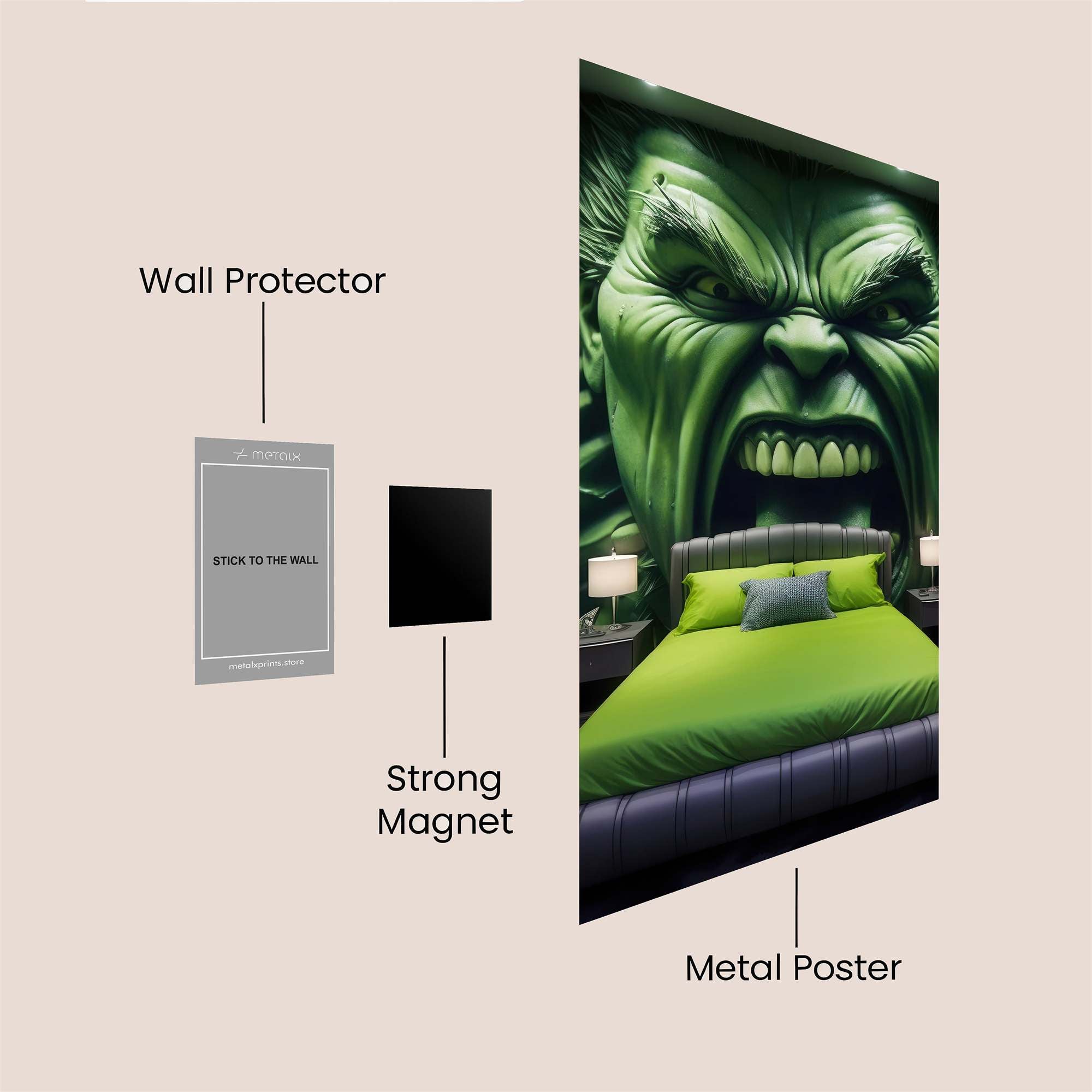 Hulk Rage Safe Wall Magnetic / M