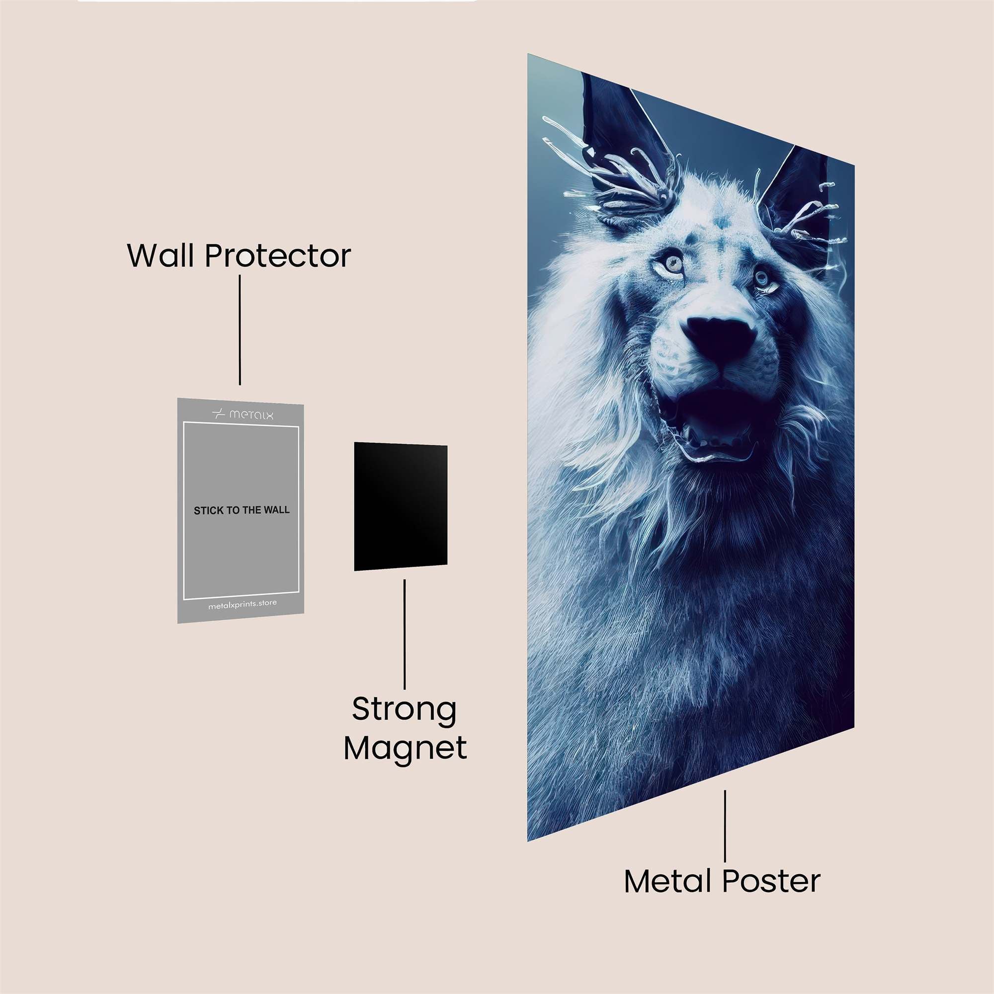 Mystic Howl Safe Wall Magnetic / M