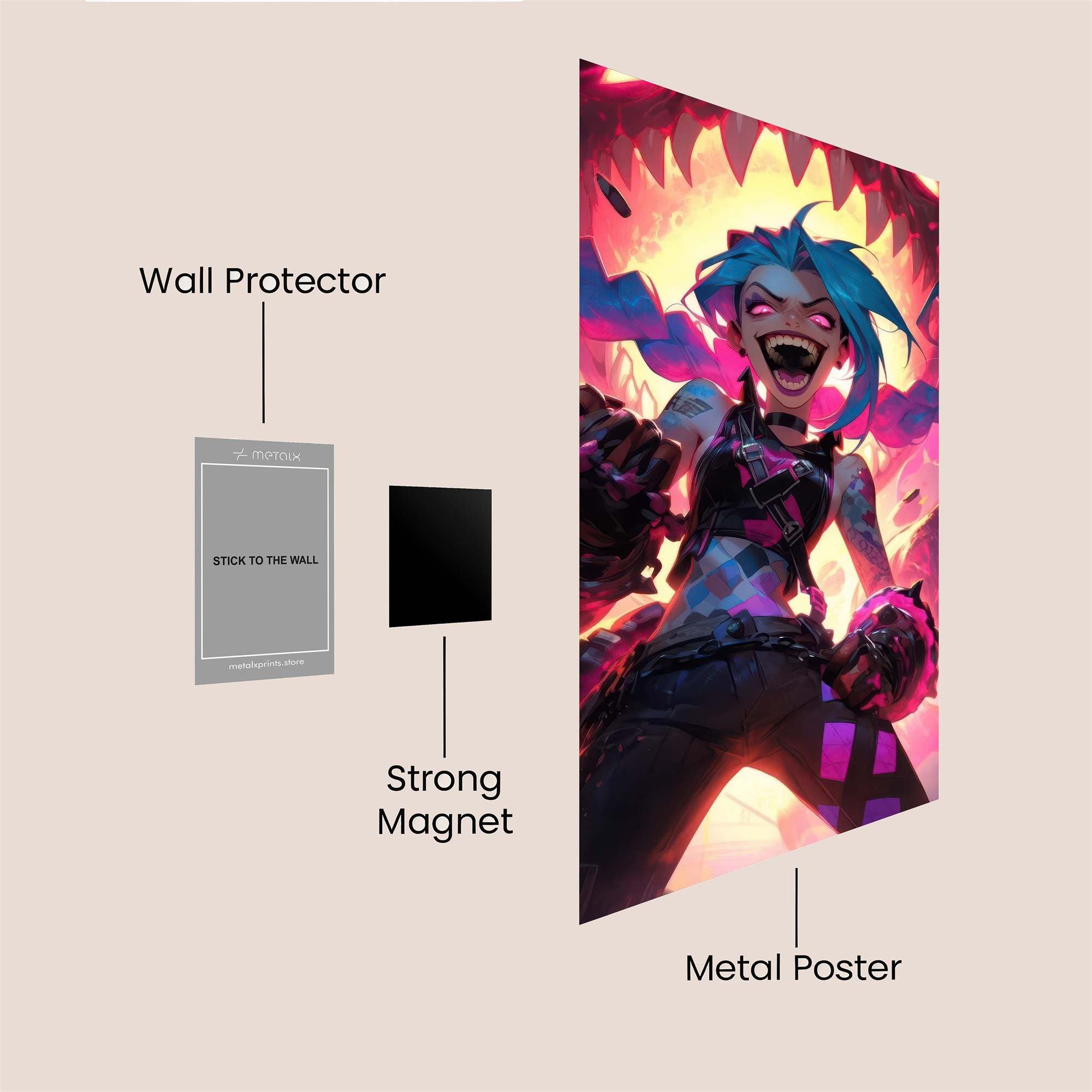 Jinx Chaos Safe Wall Magnetic / M