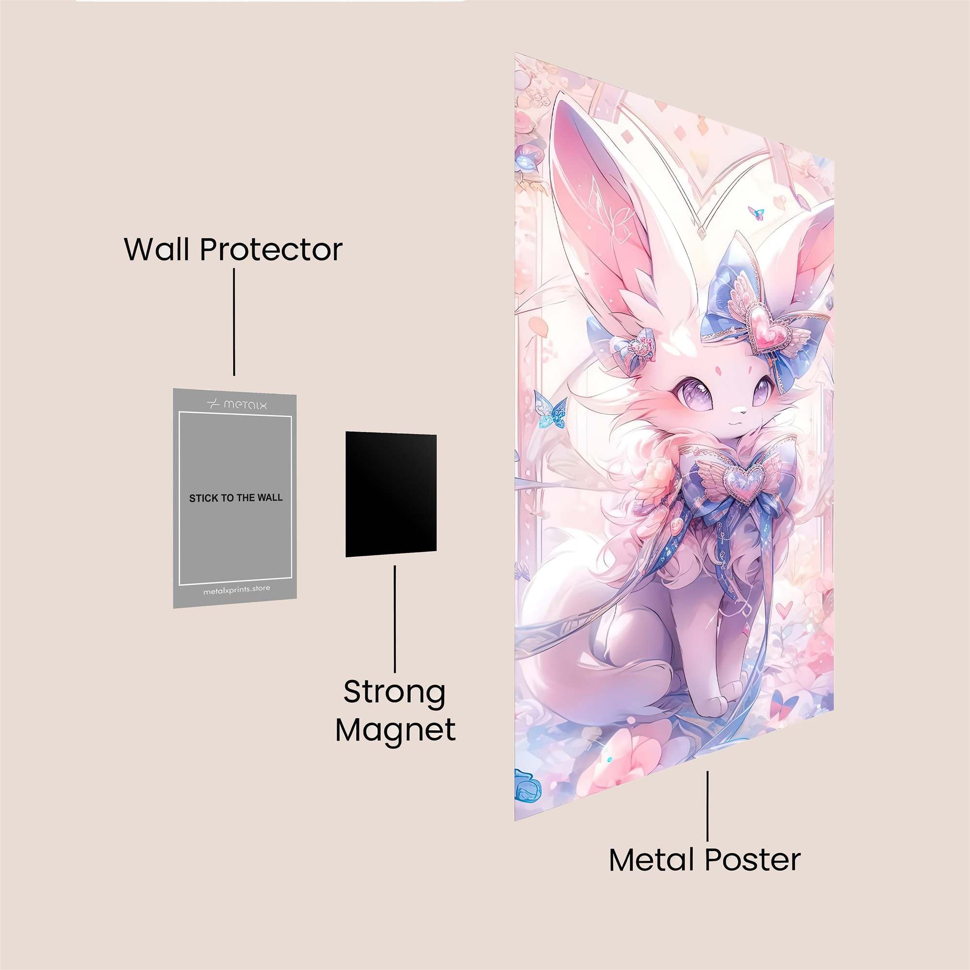 Sylveon Serene Safe Wall Magnetic / M