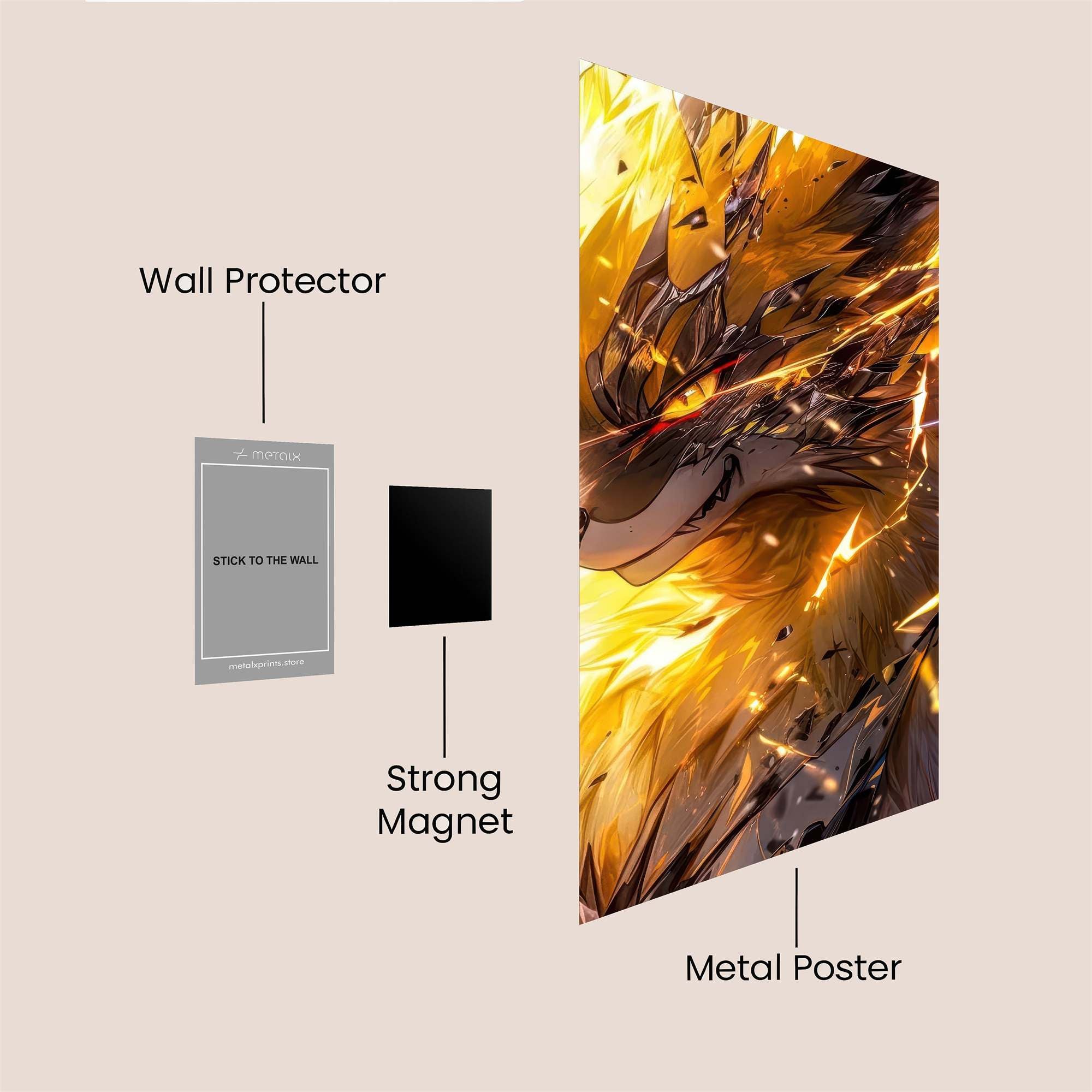 Ninetales Radiant Safe Wall Magnetic / M