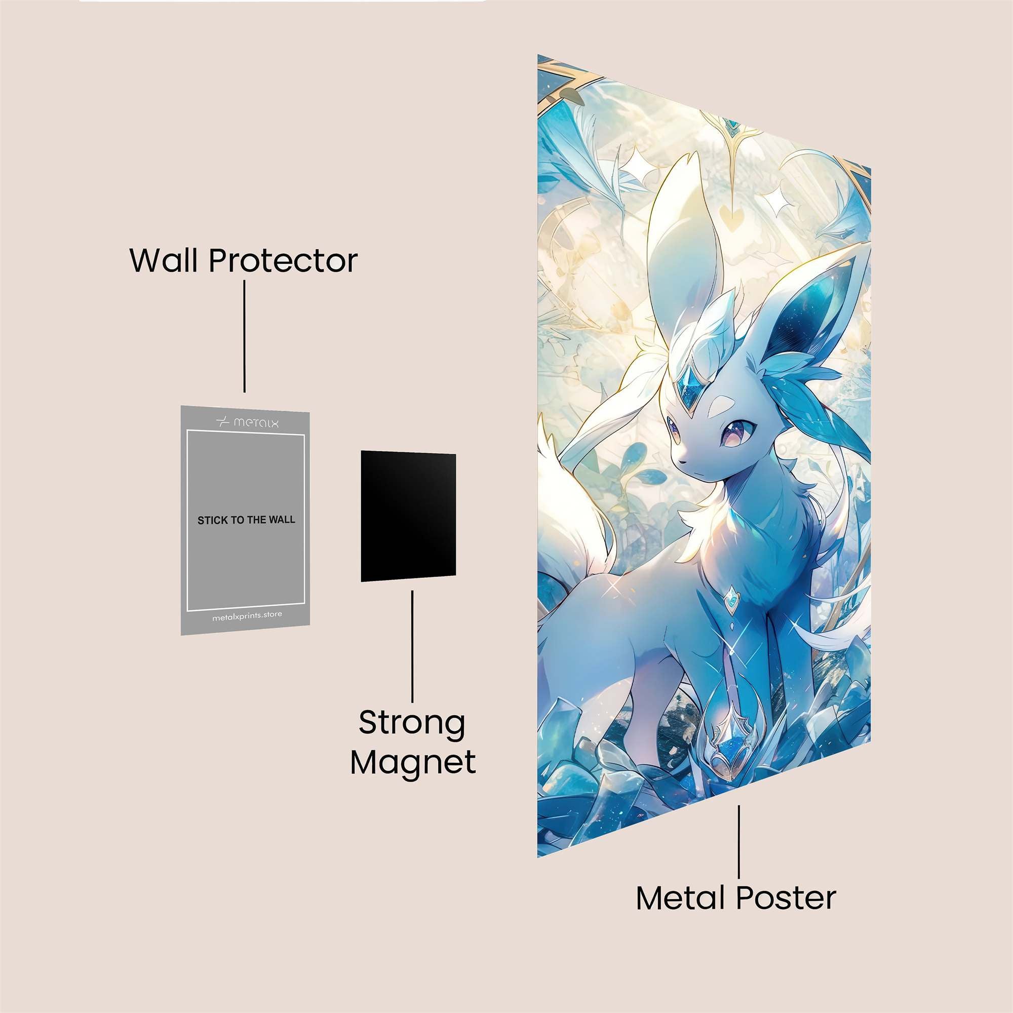 Glaceon Radiant Safe Wall Magnetic / M