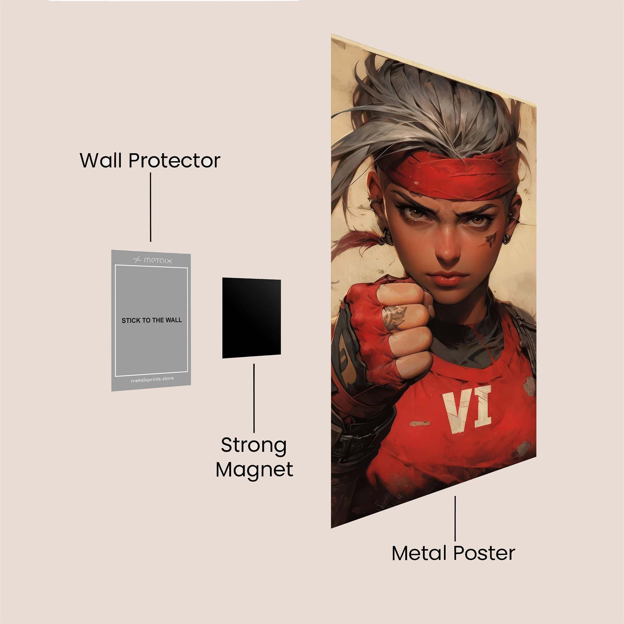 Rebel Fury Safe Wall Magnetic / M