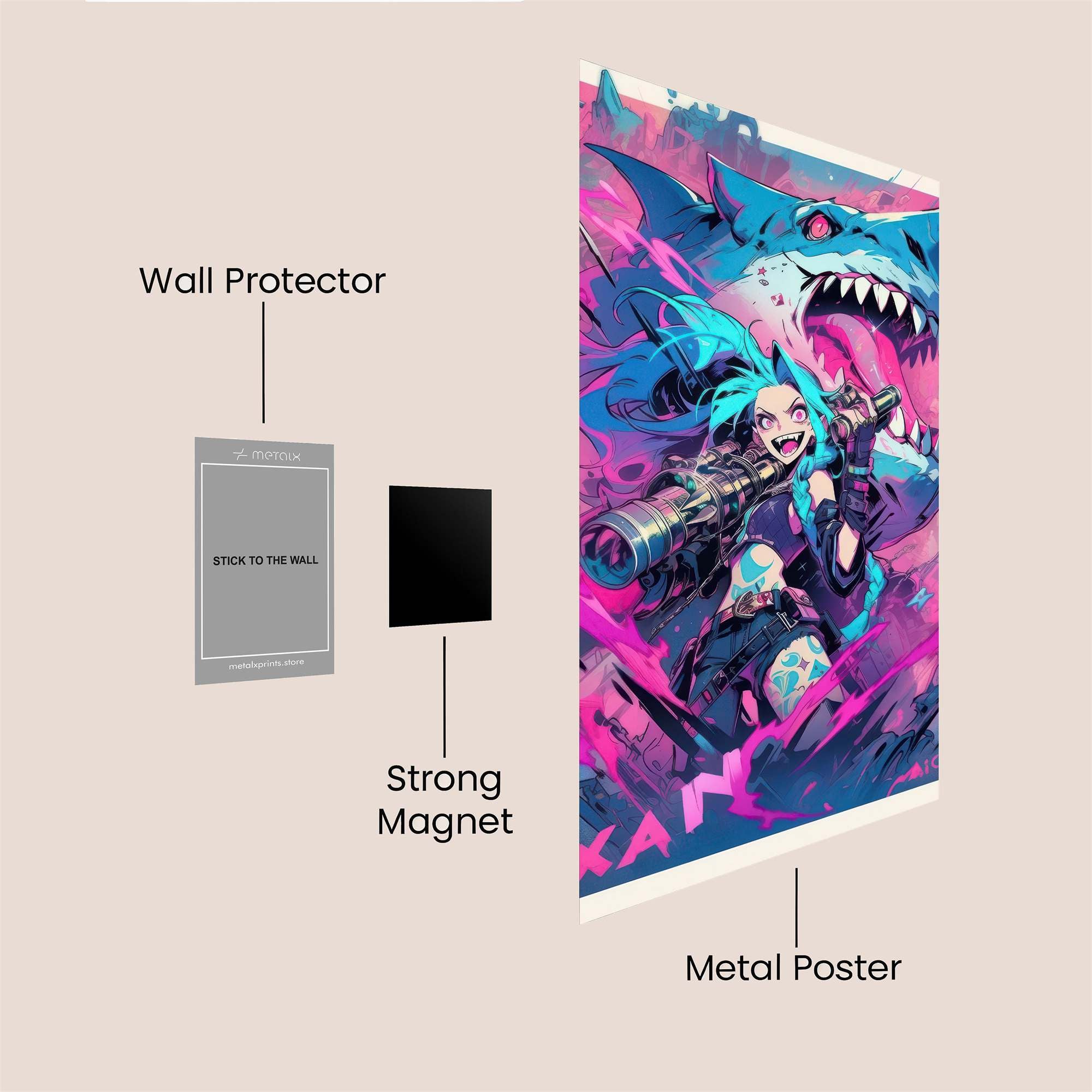 Jinx Frenzy Safe Wall Magnetic / M