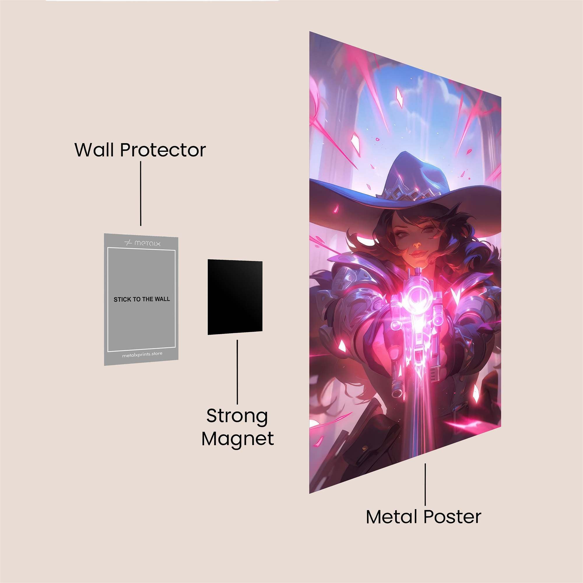 Ashe Radiant Safe Wall Magnetic / M