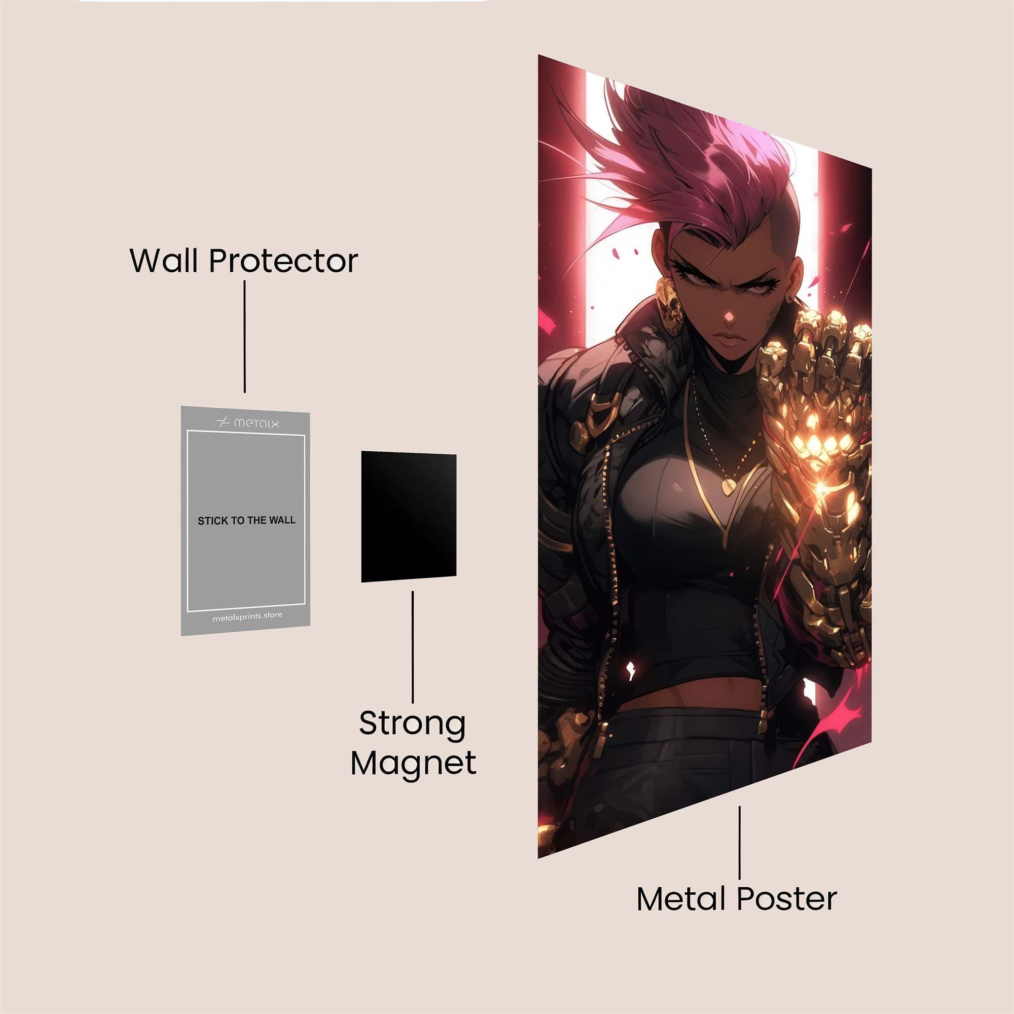 Gauntlet Glow Safe Wall Magnetic / M