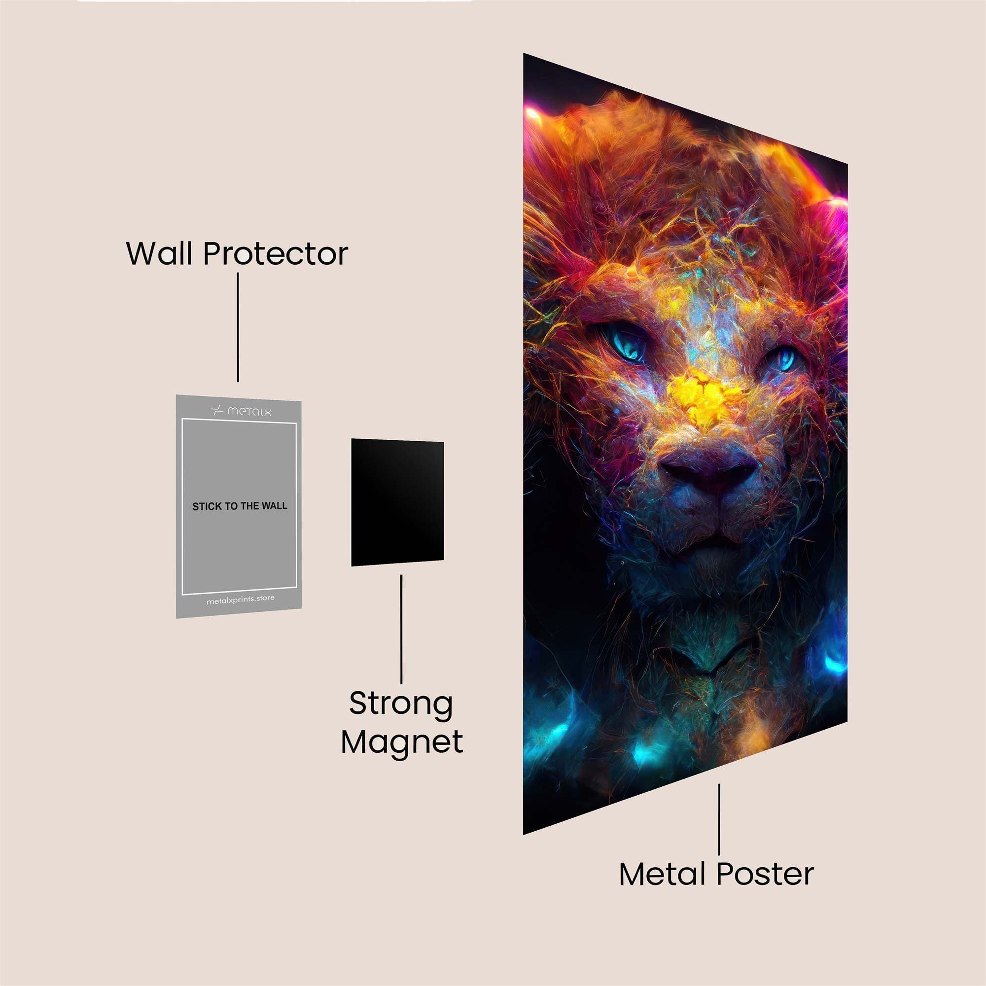 Lion Radiance Safe Wall Magnetic / M