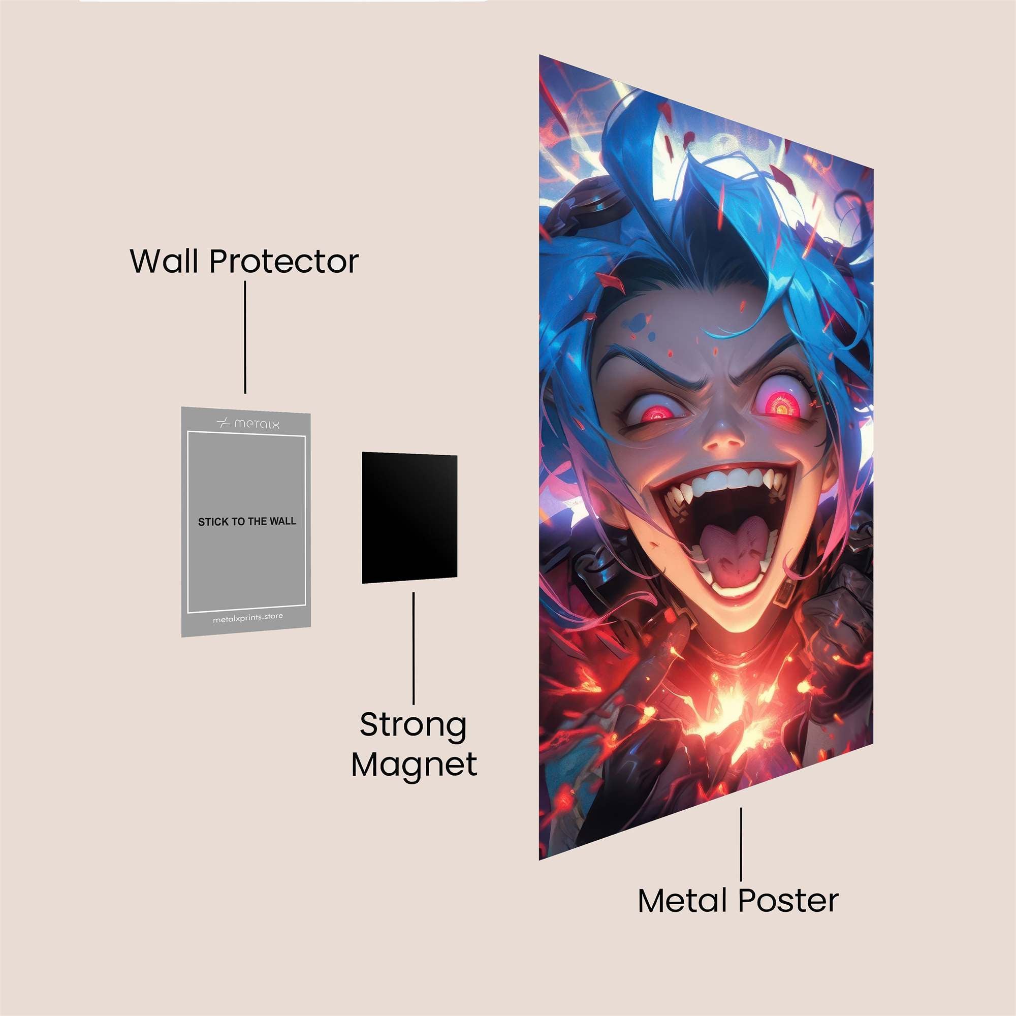 Jinx Mania Safe Wall Magnetic / M