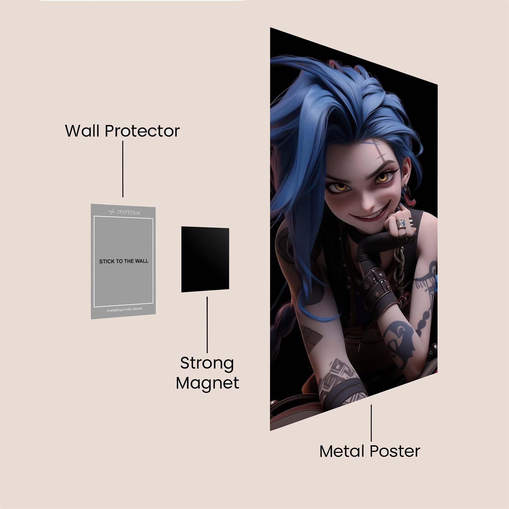 Jinx Mischief Safe Wall Magnetic / M