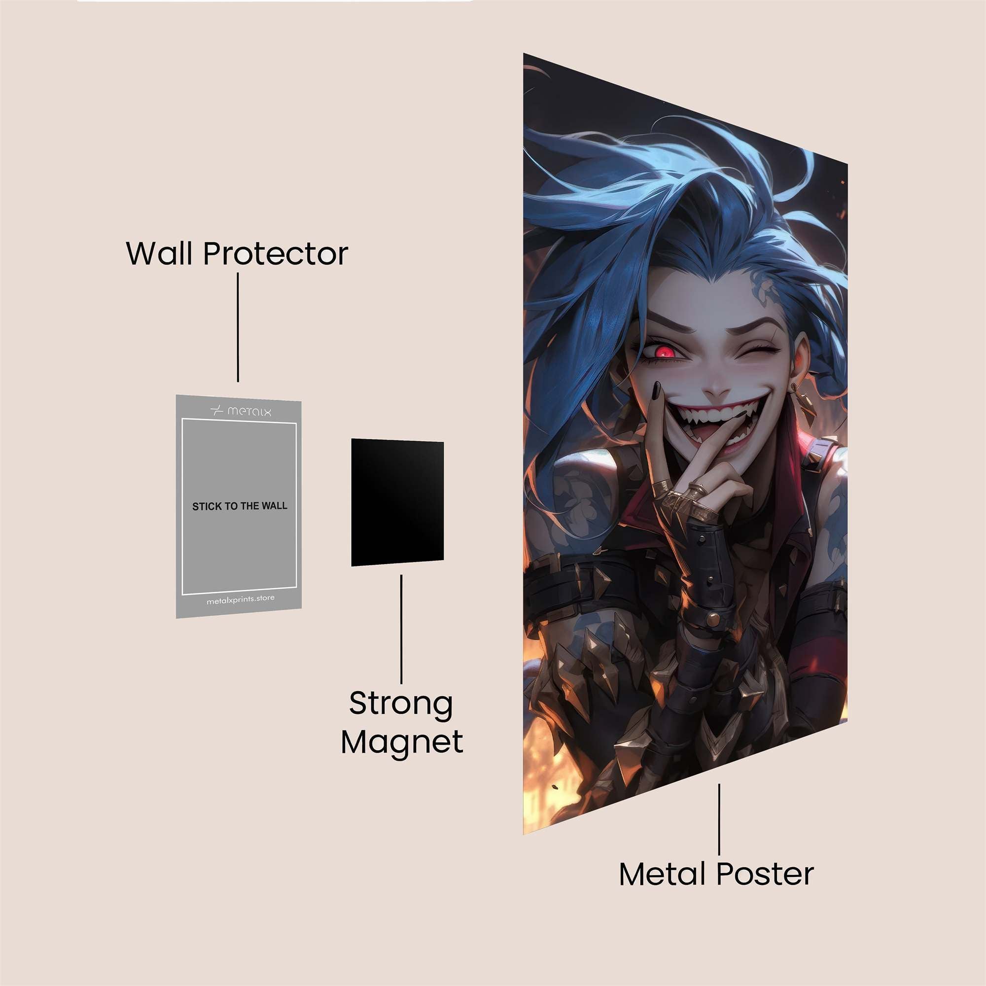 Jinx Maniacal Safe Wall Magnetic / M