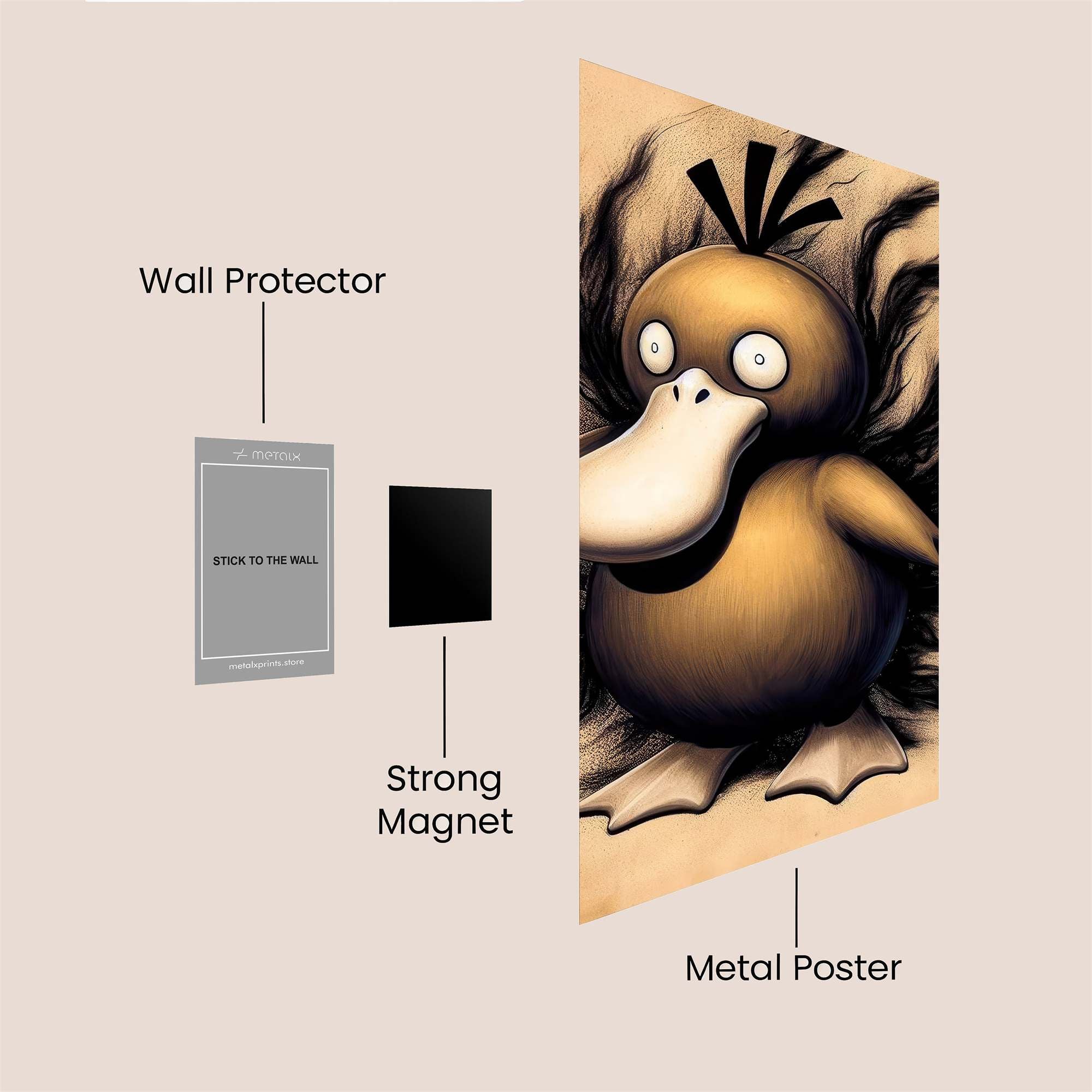 Psyduck Chaotic Safe Wall Magnetic / M