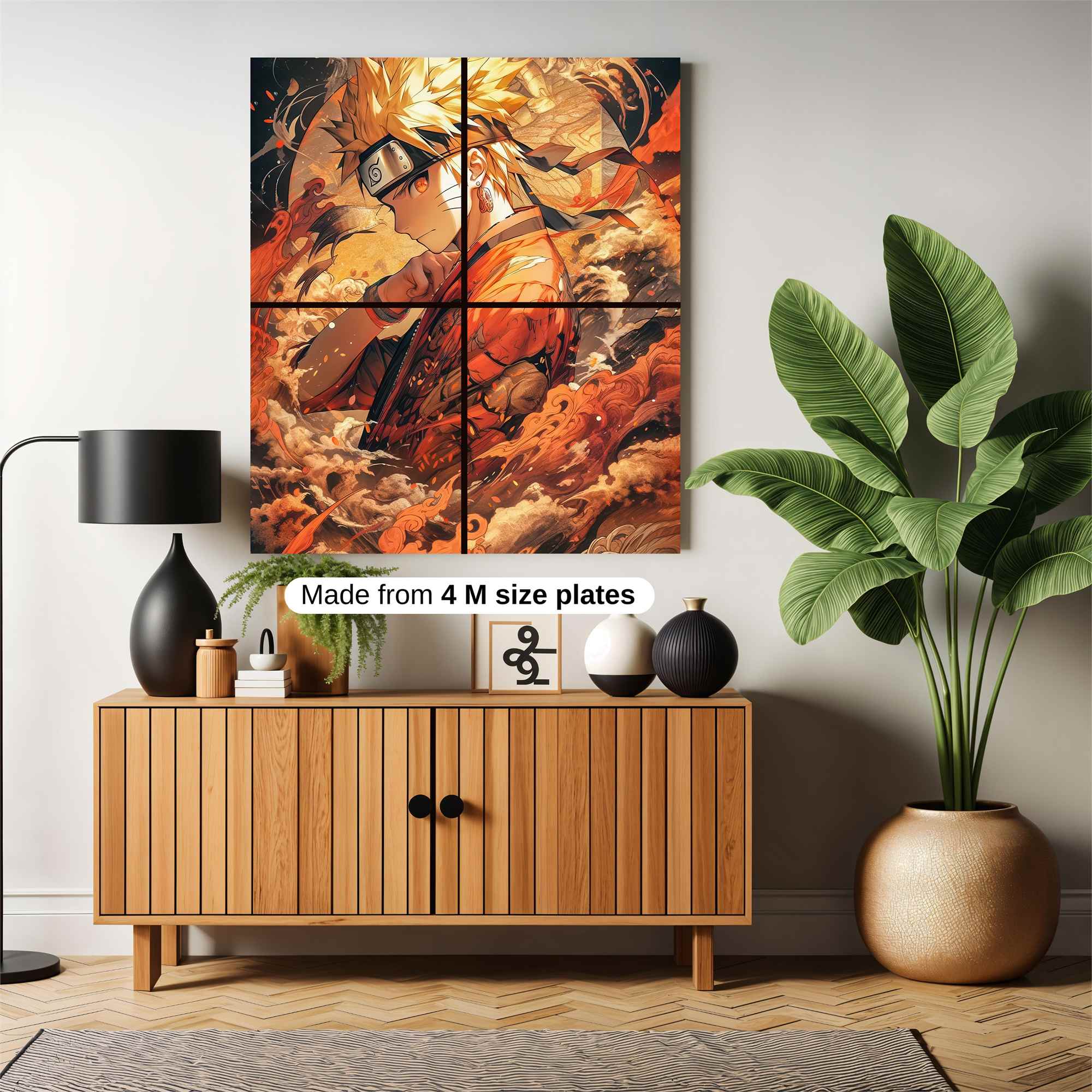 Naruto Fiery Safe Wall Magnetic / M