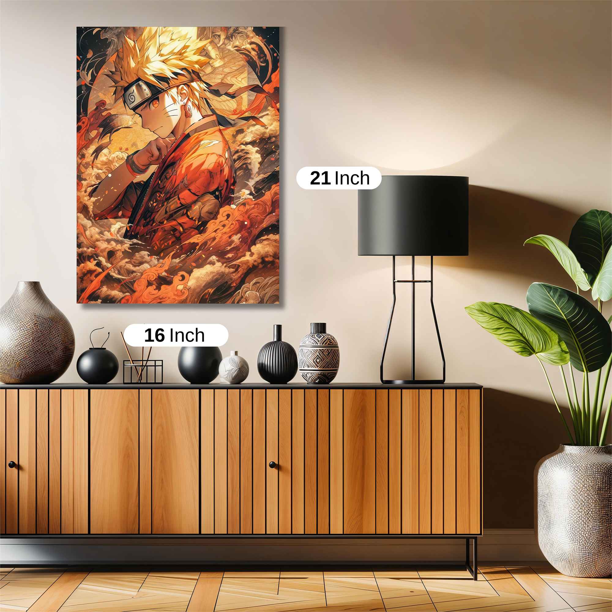 Naruto Fiery Safe Wall Magnetic / M