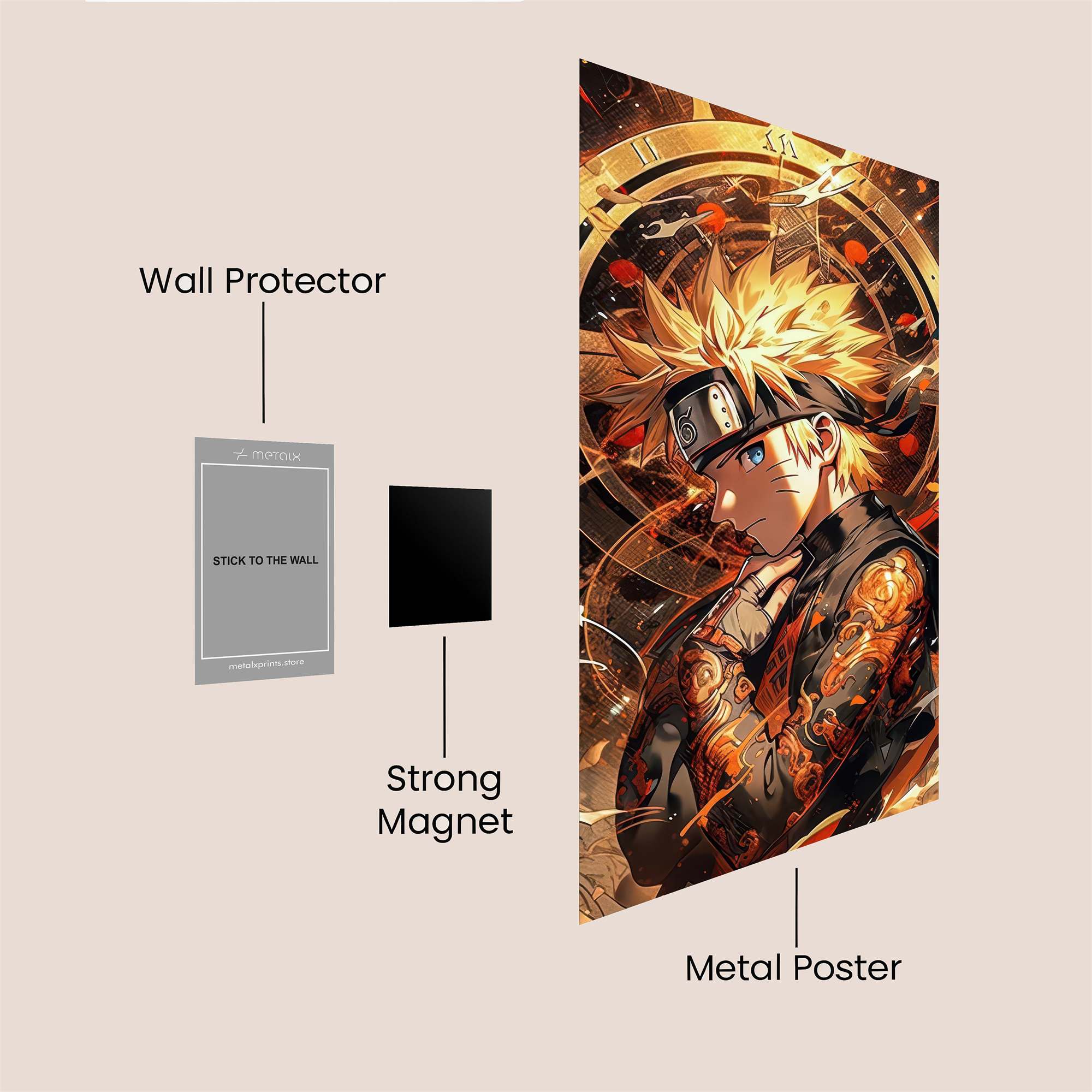 Naruto Resplendent Safe Wall Magnetic / M