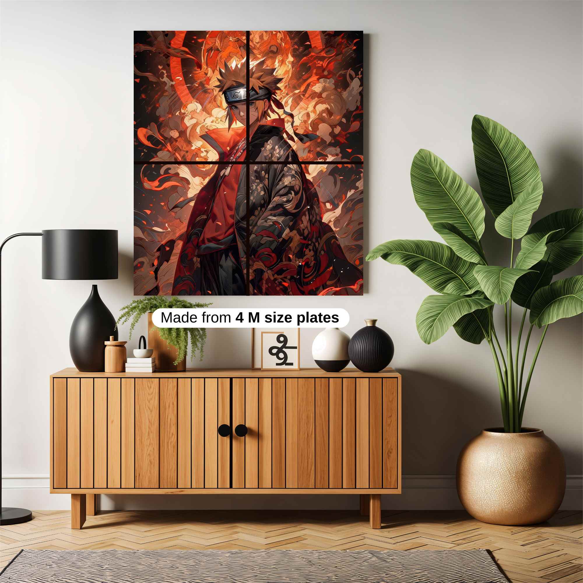 Naruto Fiery Safe Wall Magnetic / M