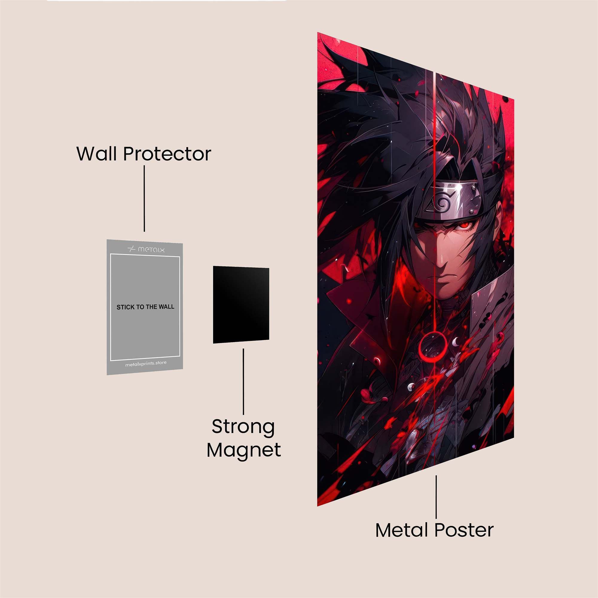 Sasuke Frenzy Safe Wall Magnetic / M