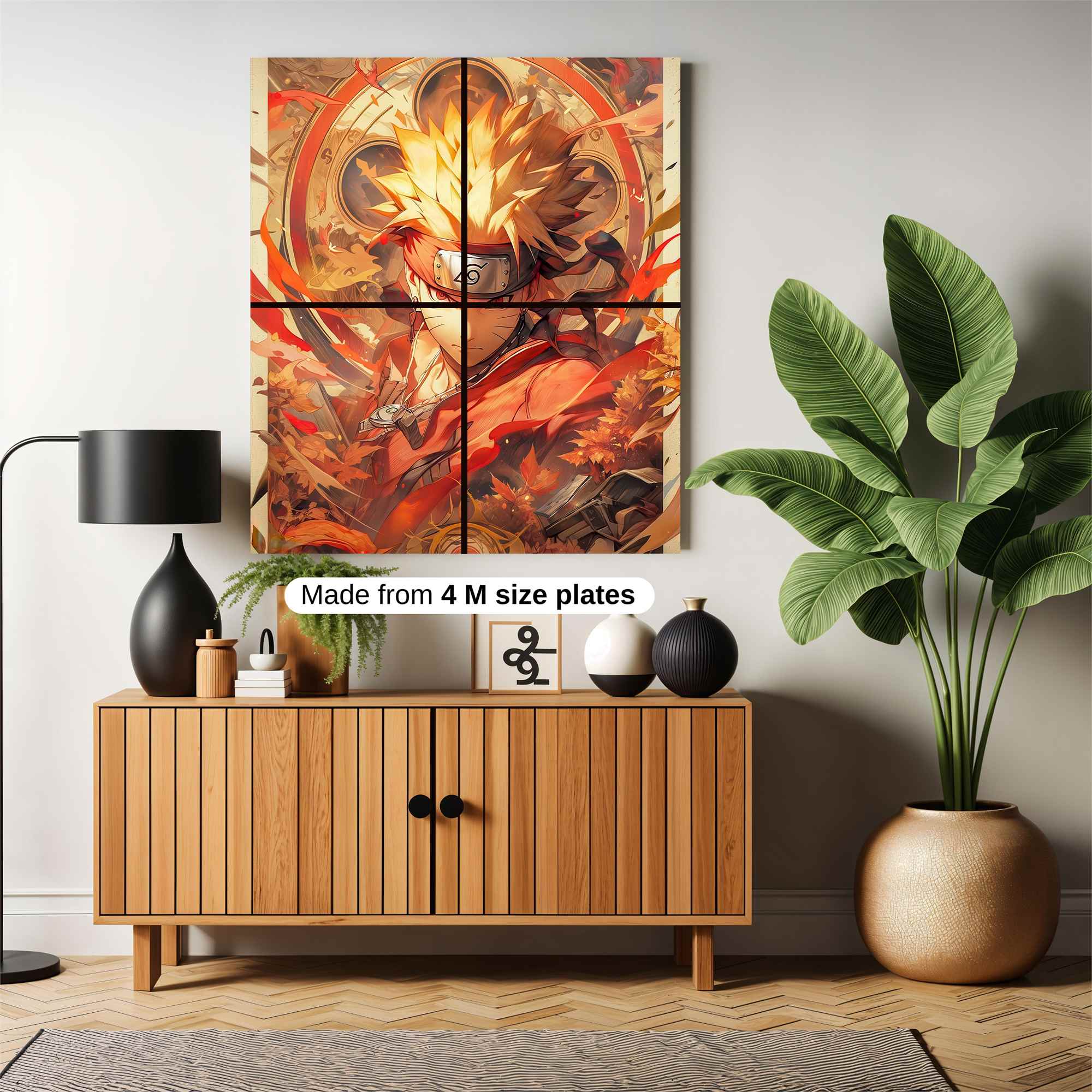 Naruto Fiery Safe Wall Magnetic / M