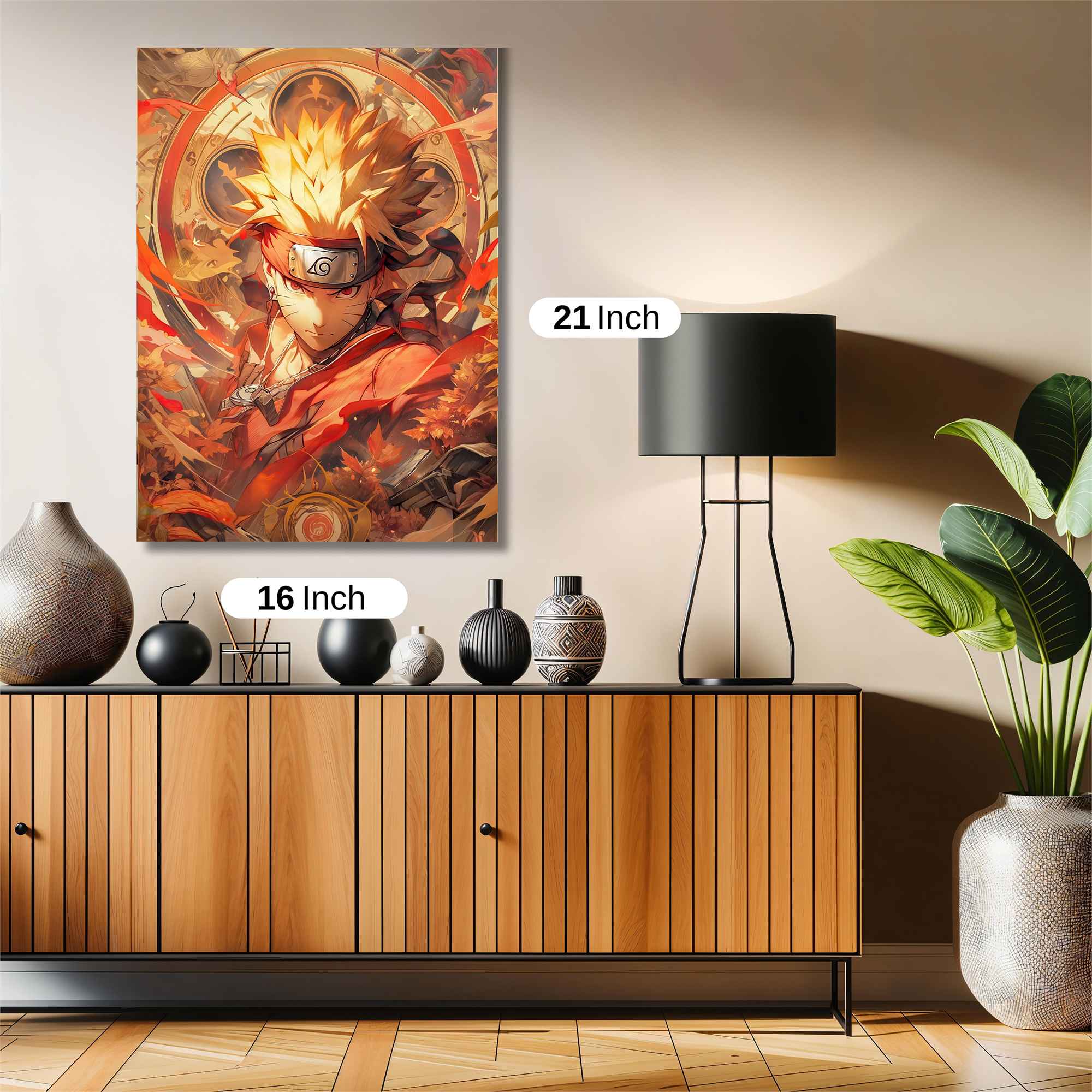 Naruto Fiery Safe Wall Magnetic / M