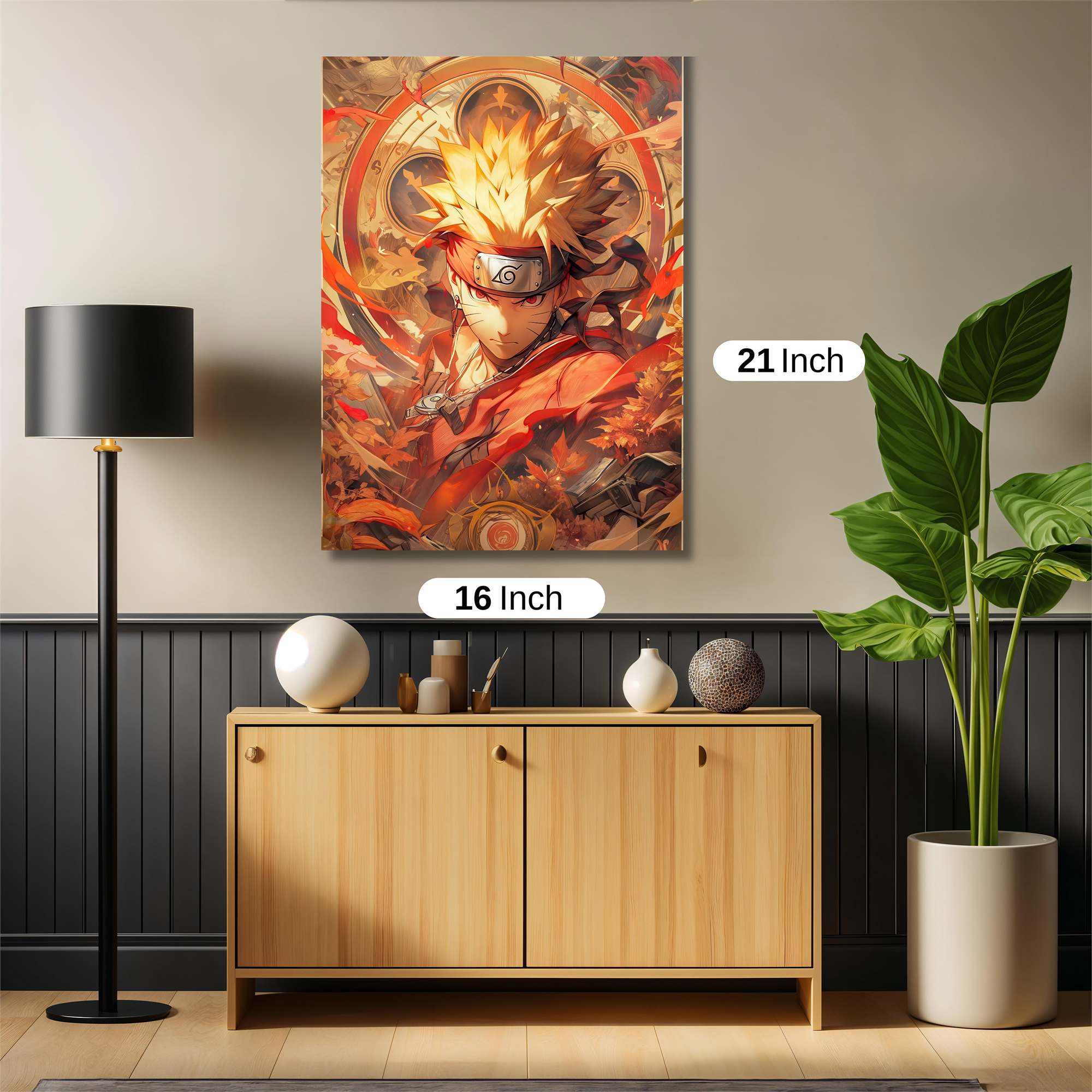 Naruto Fiery Safe Wall Magnetic / M