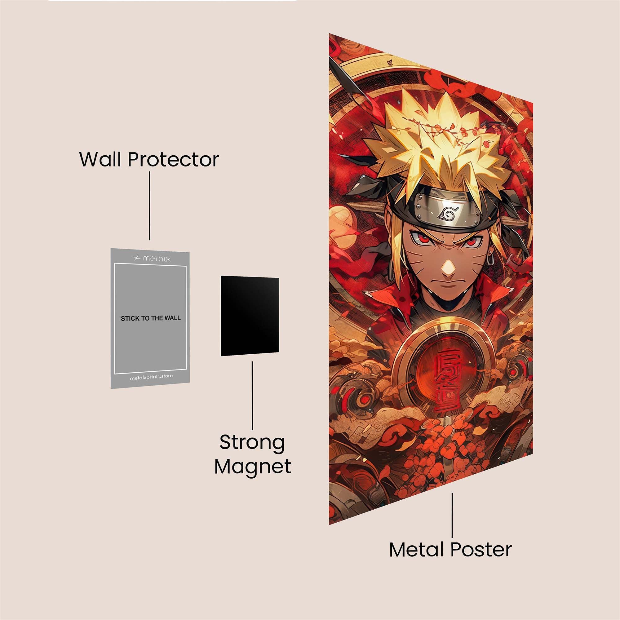 Naruto Fierce Safe Wall Magnetic / M
